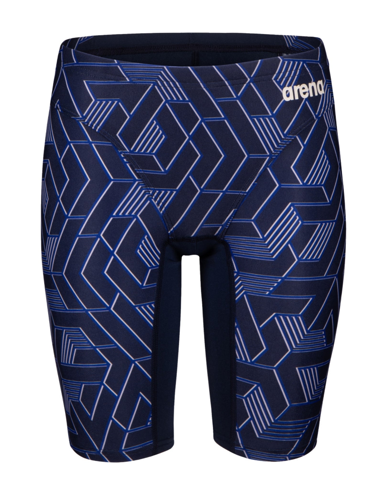 Boys Swim Jammer - Quick-Dry Swim Trunks for Competitive Swimming & Water Sports - Navy/Team Blue - Perfect for Swim Practice, Beach & Pool Activities