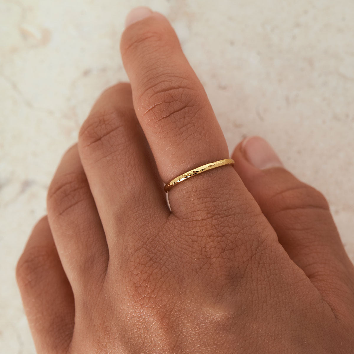 Elemental Gold Ring for Women - Elegant 14K Gold Plated Jewelry for Everyday Wear, Gift Giving & Special Occasions