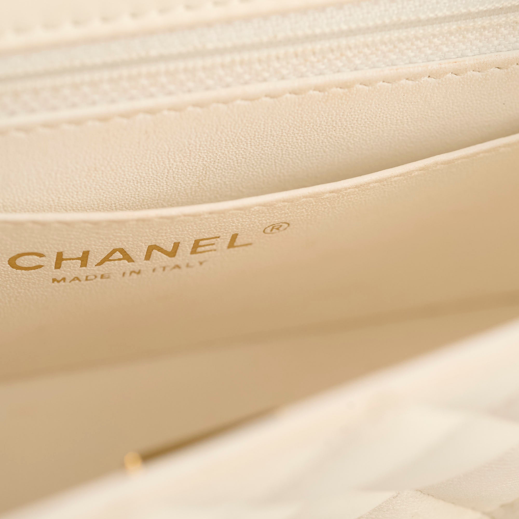Chanel Mini Rectangular Lambskin Ivory Microchip Bag - Luxury Designer Crossbody Purse for Women, Perfect for Parties, Date Nights & Special Occasions