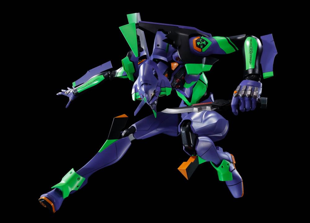 Bandai Dynaction Evangelion Unit-01 with Spear of Cassius Action Figure - Rebuild of Evangelion 3.0+1.0 Renewal Color Edition | Collectible Anime Model for Display & Gifts