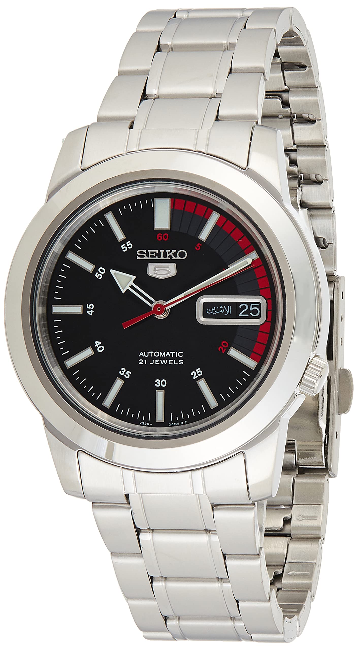 Seiko 5 Automatic Men's Watch - Stainless Steel Case & Bracelet - Water Resistant - Dress, Casual & Business Wear - Perfect for Everyday Use, Office & Special Occasions