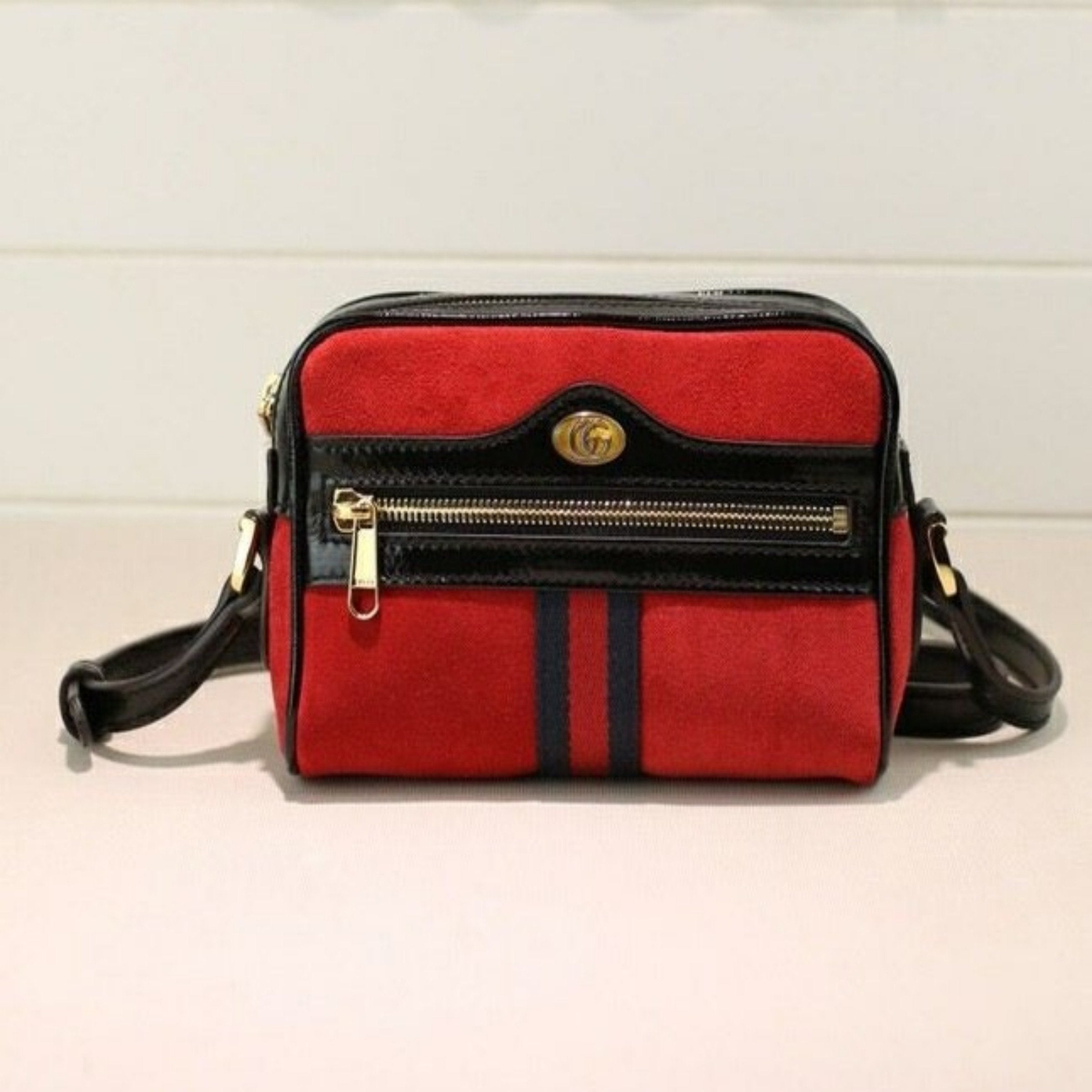 Gucci Ophidia Suede Mini Crossbody Bag in Red | Luxury Designer Handbag for Women | Perfect for Parties, Date Nights & Everyday Use