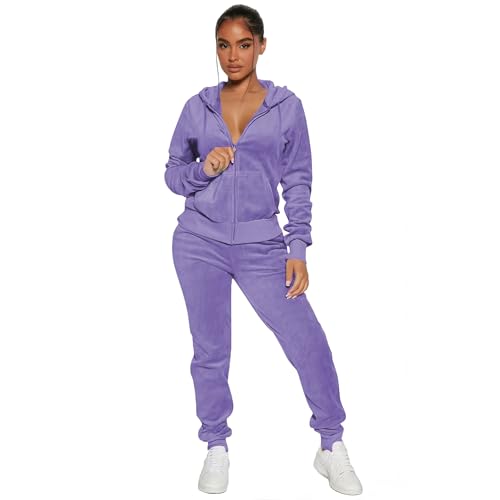 Hoodie/Jogger Pants-light Purple