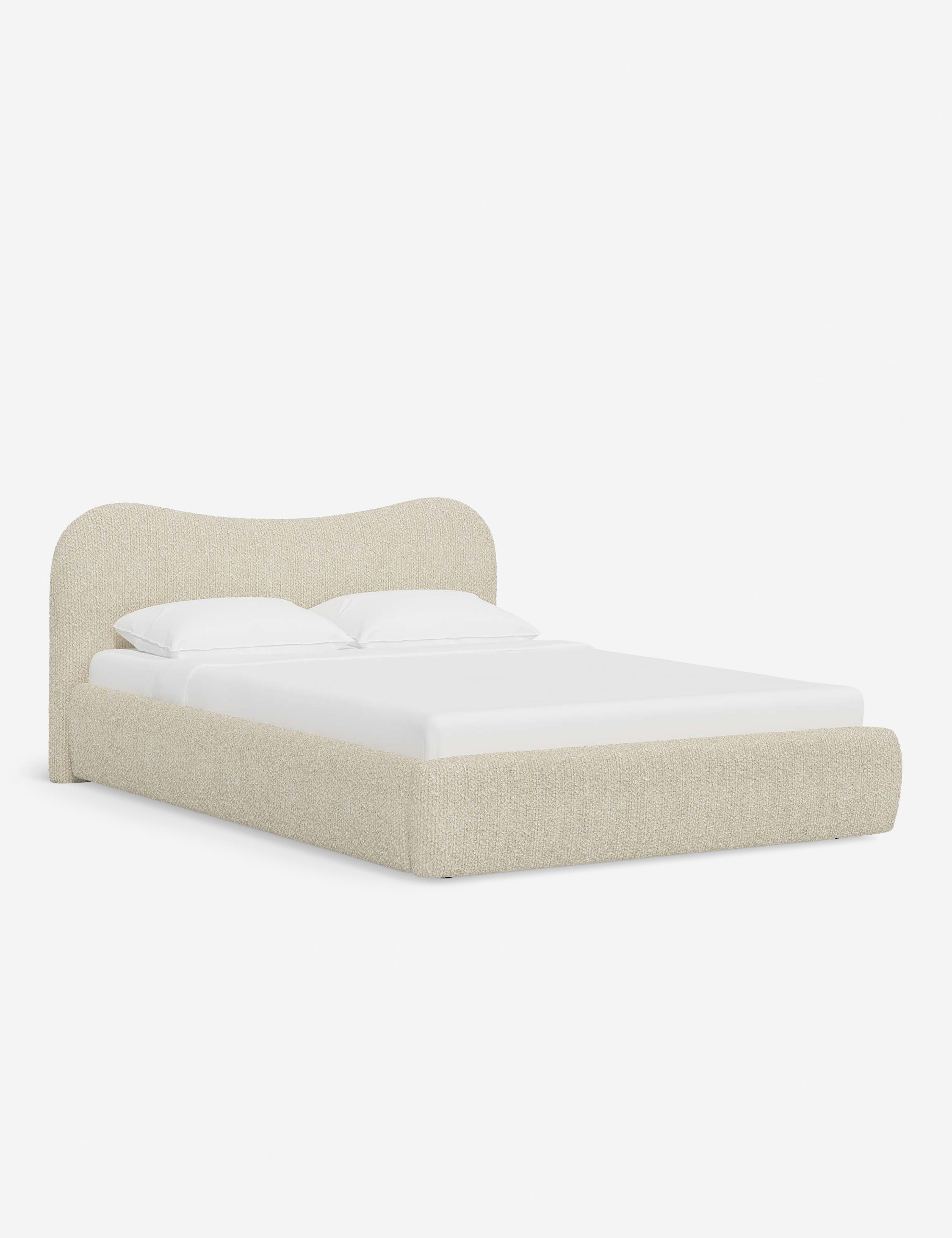 Sarah Sherman Samuel Gladys Platform Bed - Modern Minimalist Wooden Bed Frame with Low Profile Design, Perfect for Contemporary Bedrooms & Small Spaces