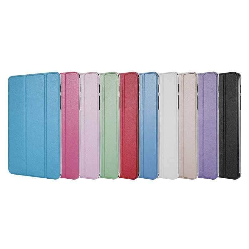 Ultra Thin Clear Transparent Back Case for Samsung Galaxy Tab A 8.0 (2019) with S Pen - P200 P205 Model - Lightweight Flip Stand Cover - Perfect for Work, Study & Travel Protection