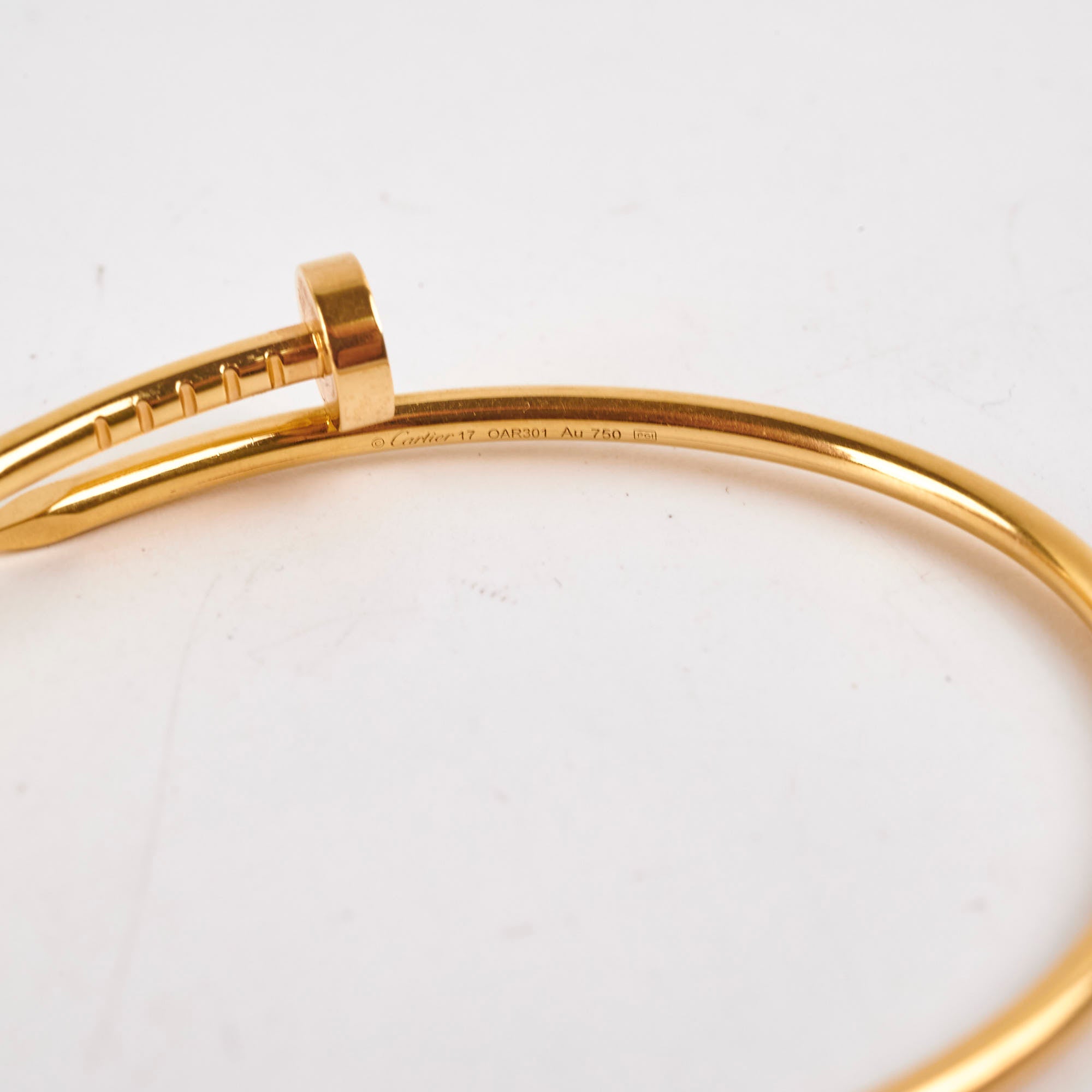 Cartier Small Model JUC Bracelet - 17 Size, 18K Gold Plated Luxury Jewelry for Women, Perfect for Gifts, Parties & Special Occasions