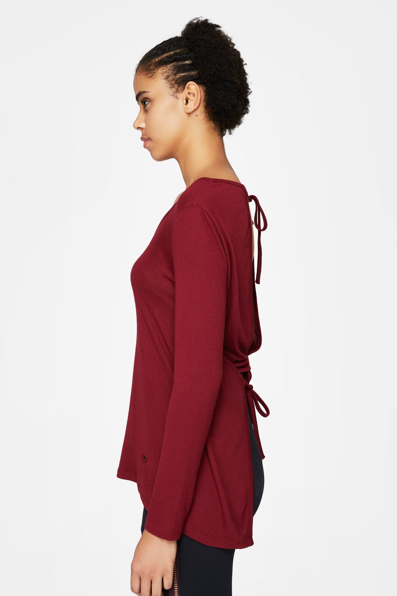 Josephine Lace Up Sweater for Women - Elegant Knit Pullover with Front Tie Detail | Perfect for Date Night, Office Wear & Fall Fashion