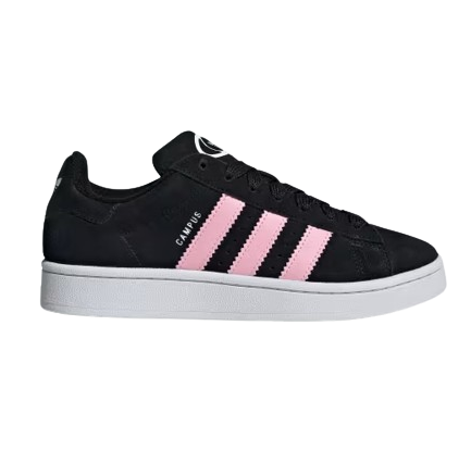 Adidas Women's Campus 00S Sneakers - Core Black, Cloud White & True Pink | Casual Walking, Streetwear Fashion & Everyday Comfort Shoes