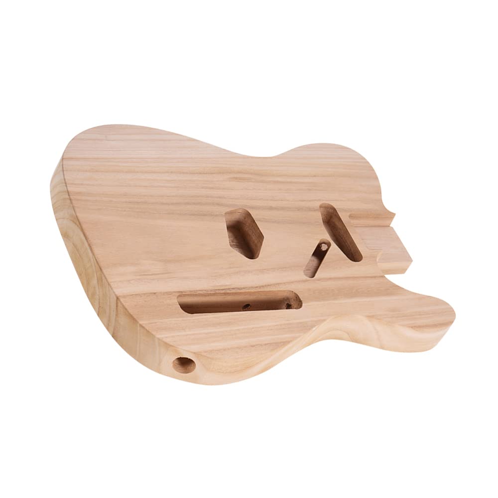 Unfinished Electric Guitar Body - Sycamore Wood Blank DIY Guitar Barrel for Custom Electric Guitar Builds | Perfect for Luthiers, DIY Enthusiasts & Guitar Modifications