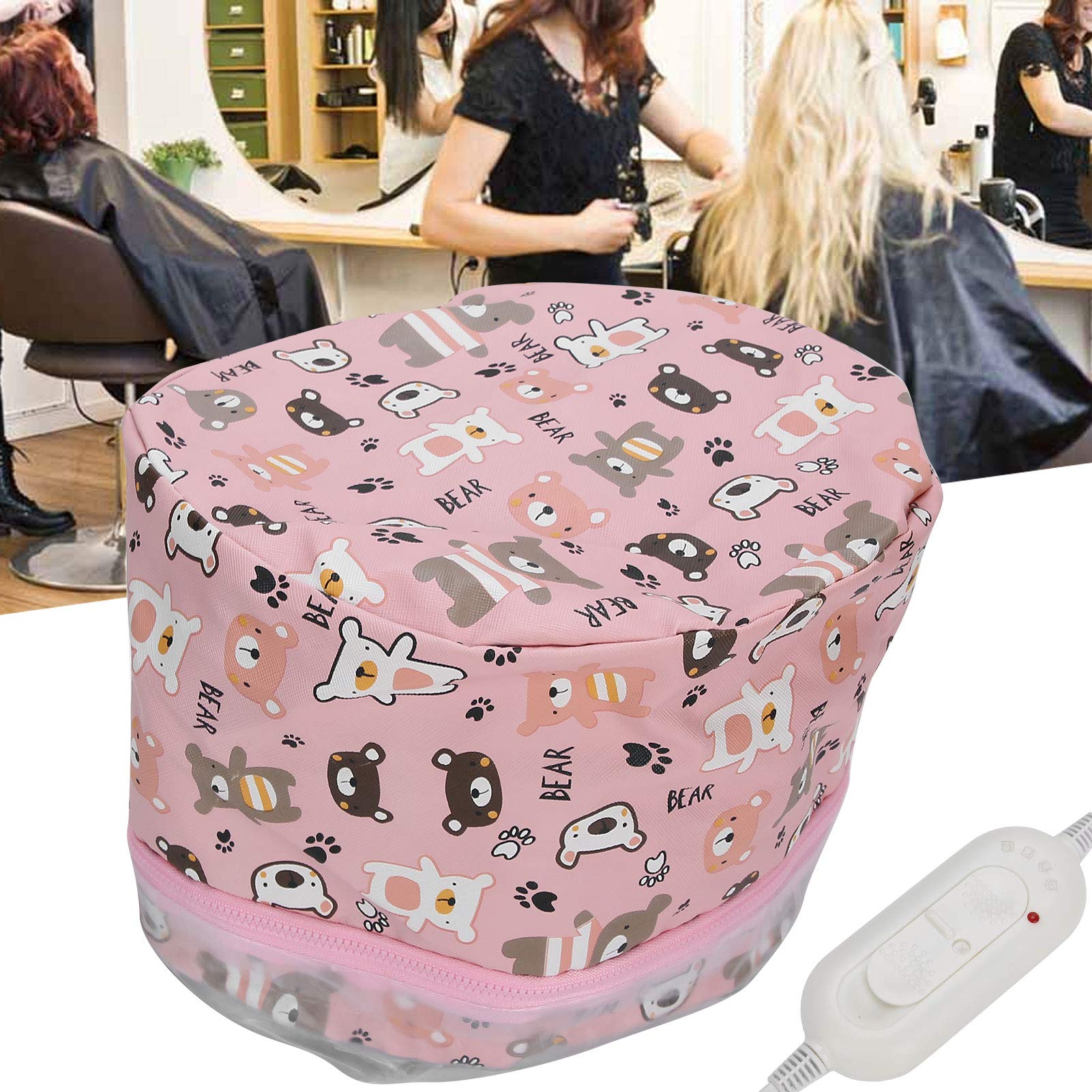 Electric Hair Steamer Cap with 3 Temperature Settings - Thermal Hair Spa Hat for Deep Conditioning Treatment at Home | Perfect for Damaged Hair Repair, Keratin Treatment & Scalp Care (US)