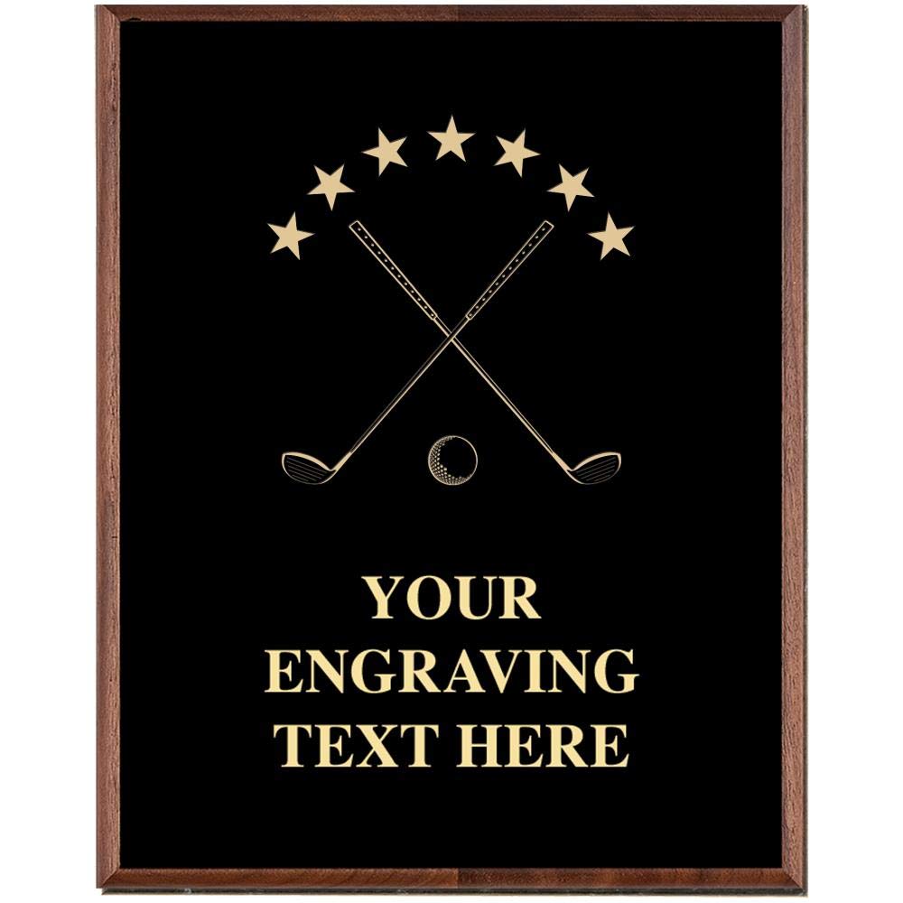Custom Engraved Golf Tournament Trophy Plaque Award - Personalized Golf Plaques for Champions | Prime Eligible | Perfect for Golf Tournaments, Awards Ceremonies & Retirement Gifts