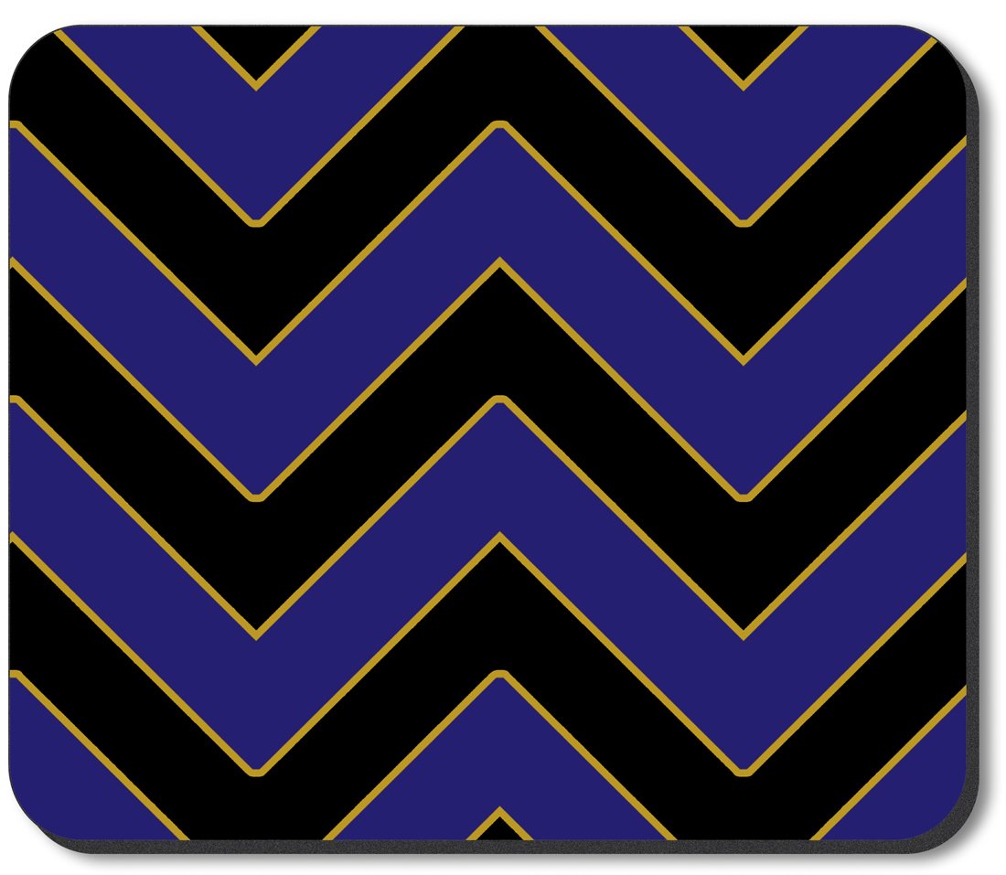 Ravens Football Chevron Design Mouse Pad - Non-Slip Gaming & Office Computer Mousepad for PC, Laptop, Desk - Perfect for NFL Fans, Gamers & Workstations