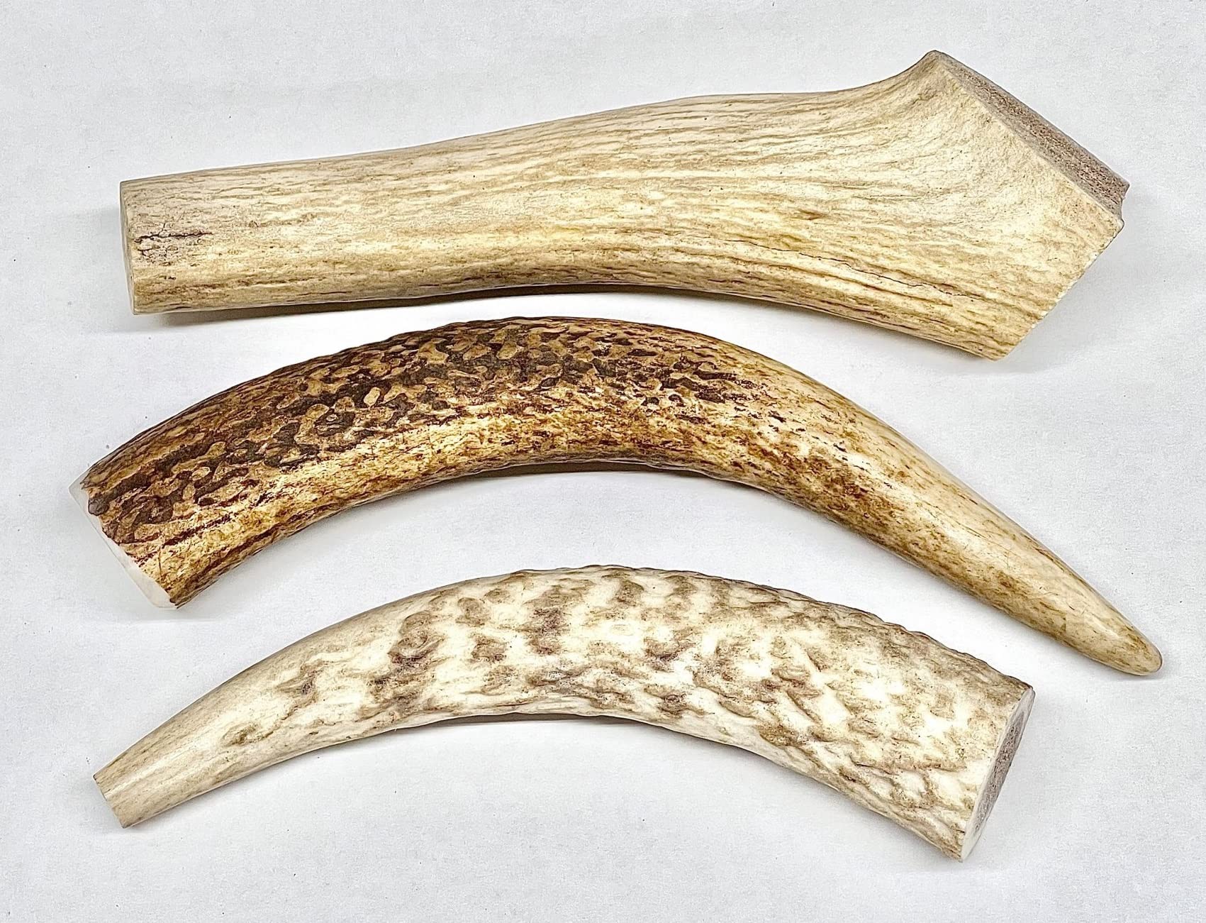 Premium Grade A Deer Antler Chews for Dogs - 100% Organic, Naturally Shed, Long-Lasting Dog Treat for Puppies & Adult Dogs | Supports Dental Health, Strong Teeth & Gums | Ideal for Aggressive Chewers, Outdoor Adventures & Training Rewards