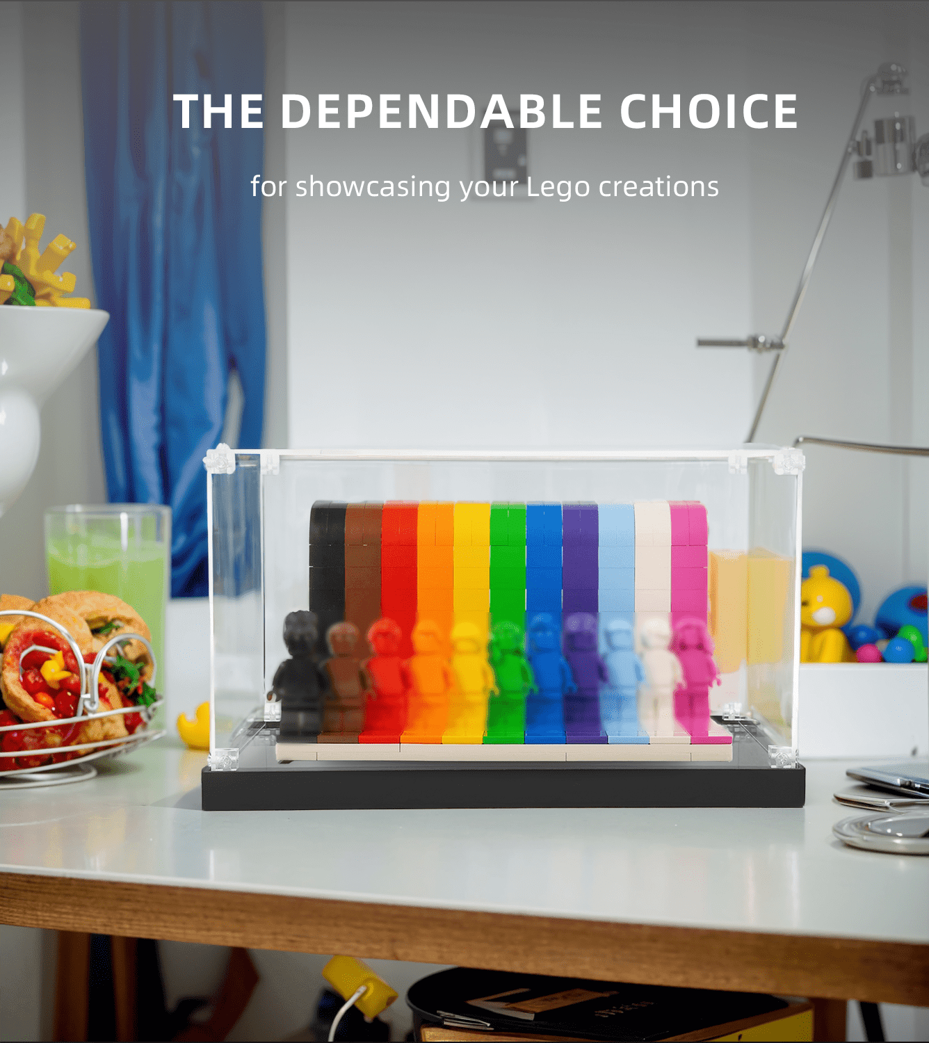 LEGO Everyone Is Awesome 40516 Display Case - Premium Acrylic Showcase for LEGO Set Protection & Collection Display - Perfect for Home Decor, Office Display, and Gift Presentation