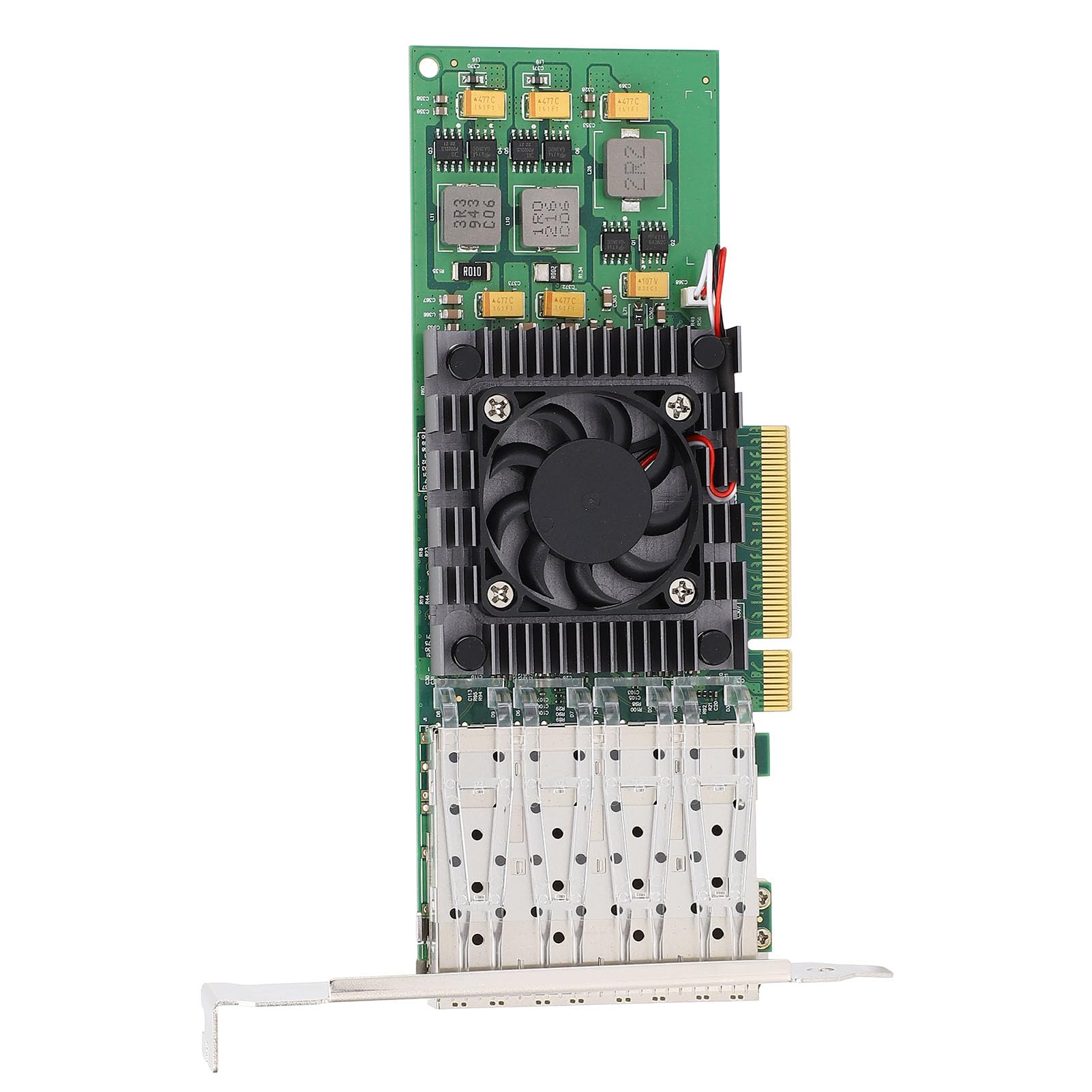 High-Speed BCM57840 PCIe X8 Network Card - Quad SFP28 & LC Fiber Port 10Gbps Ethernet Server Adapter for Data Centers, Cloud Computing, and High-Performance Networking