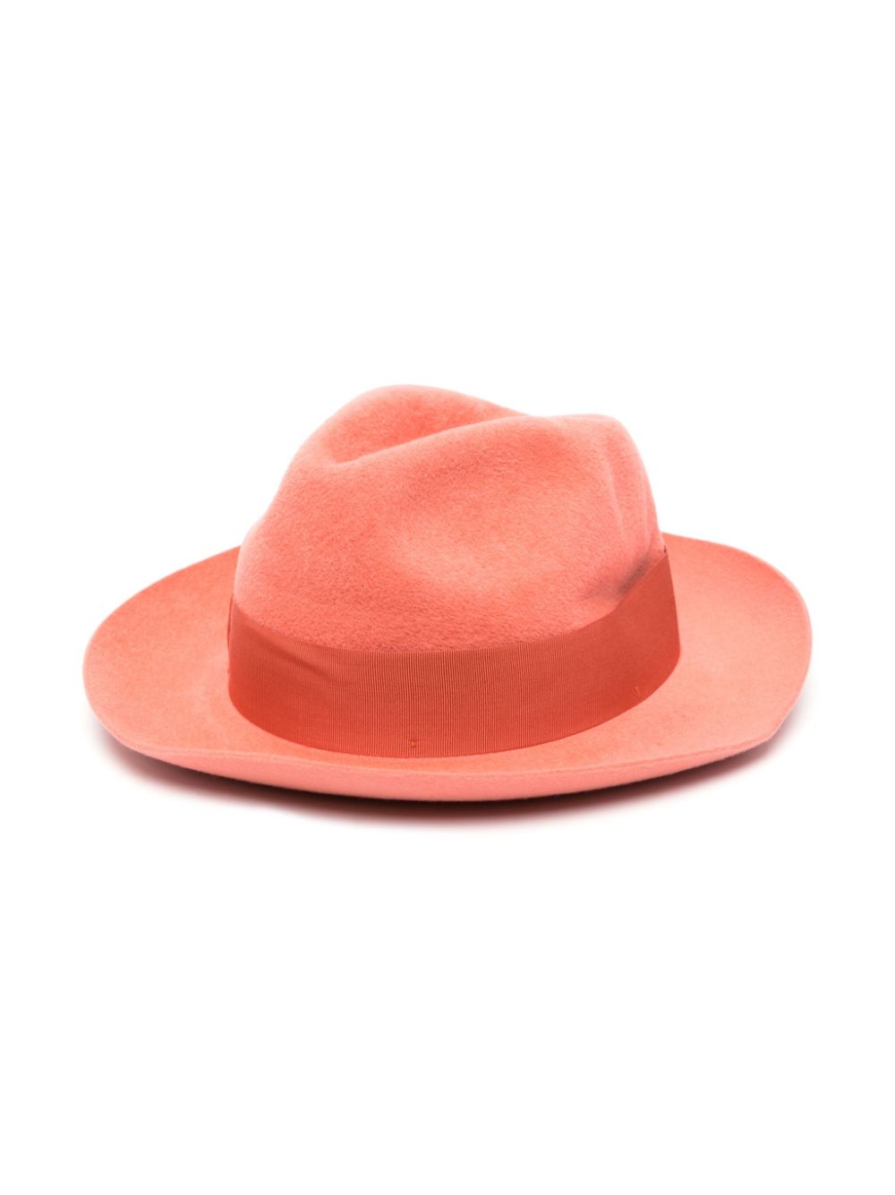 Borsalino Pink Women's Fashion Hat - Elegant Wide Brim Fedora for Summer Outfits, Beach, and Outdoor Events