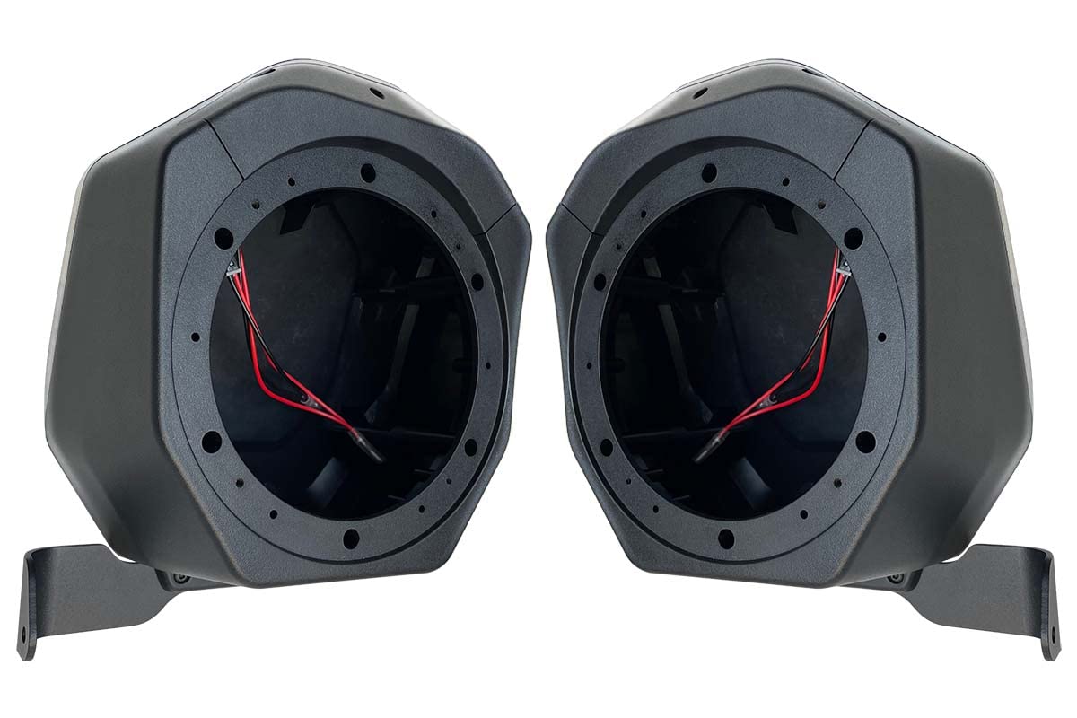 SSV Works BR-B65U Rear Speaker Pod Add-Ons for 2021-2023 4-Door Ford Bronco - Unloaded - Upgrade Your Car Audio System for Enhanced Road Trip Music Experience