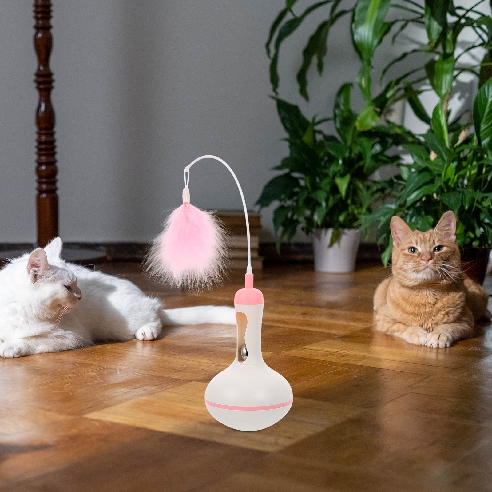 Interactive Cat Tumbler Toy - Fun Teaser Stick & Plaything for Kittens - Perfect for Training, Exercise & Bonding with Your Pet (Great for Indoor Play & Stimulation)