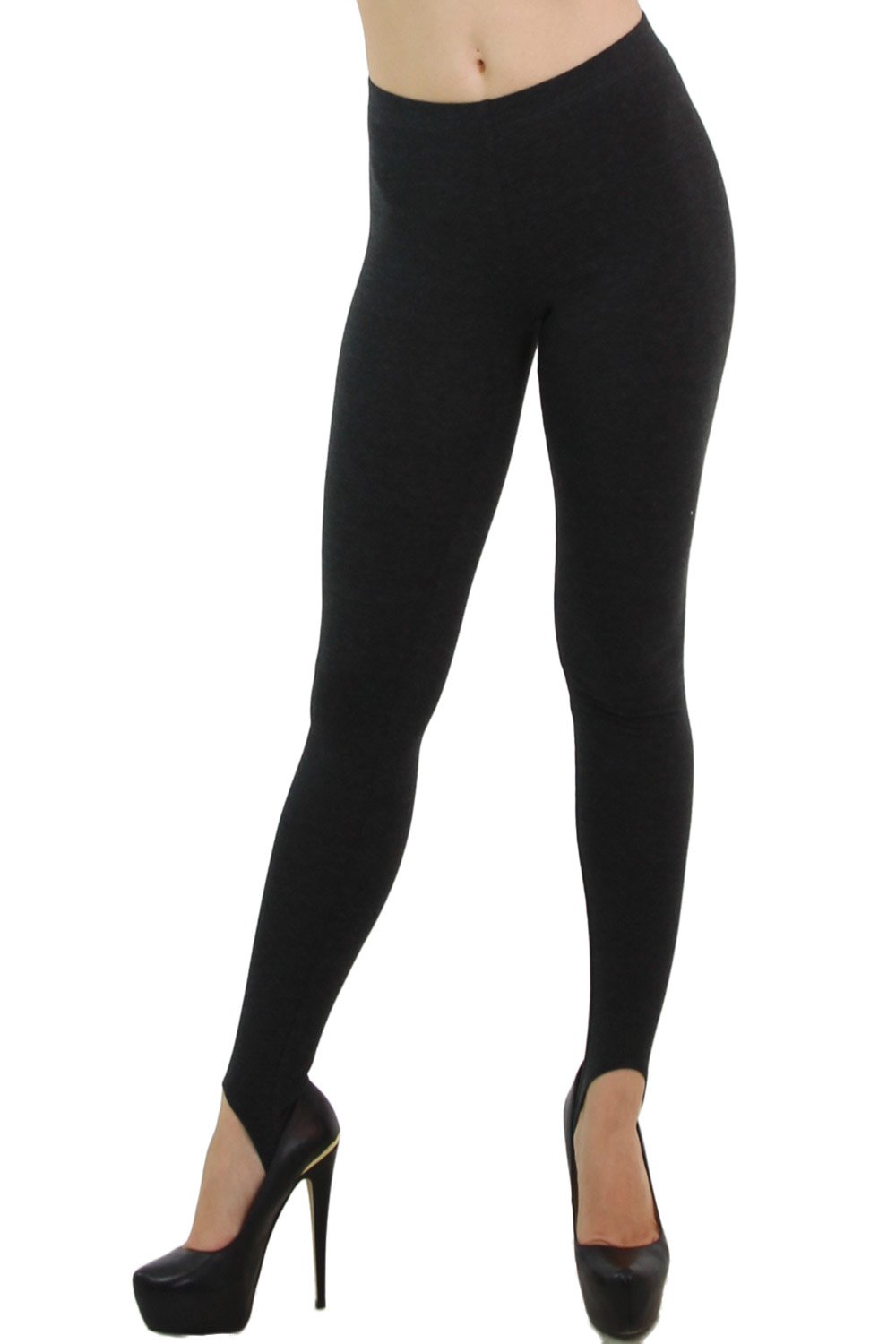 World of Leggings® USA-Made Basic Cotton Stirrup Leggings for Women - 3 Color Options | Perfect for Yoga, Dance & Everyday Comfort