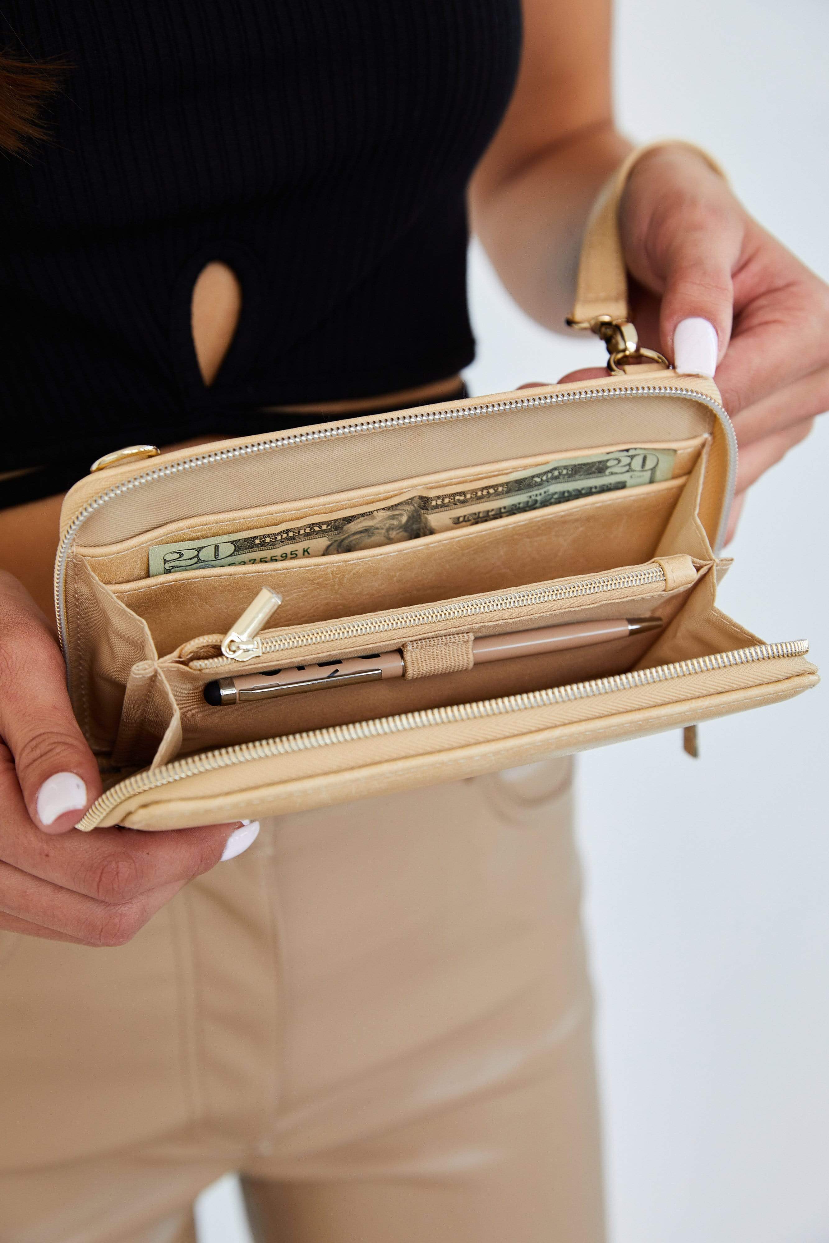 Premium Beige Travel Wallet - RFID Blocking, Slim & Secure Passport Holder for Men & Women - Perfect for Airports, Vacations & Business Trips