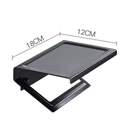 Nordic Style Durable Toilet Paper Holder - Black | Free Punch Design for Easy Installation | Perfect for Bathroom, Kitchen & Office Organization