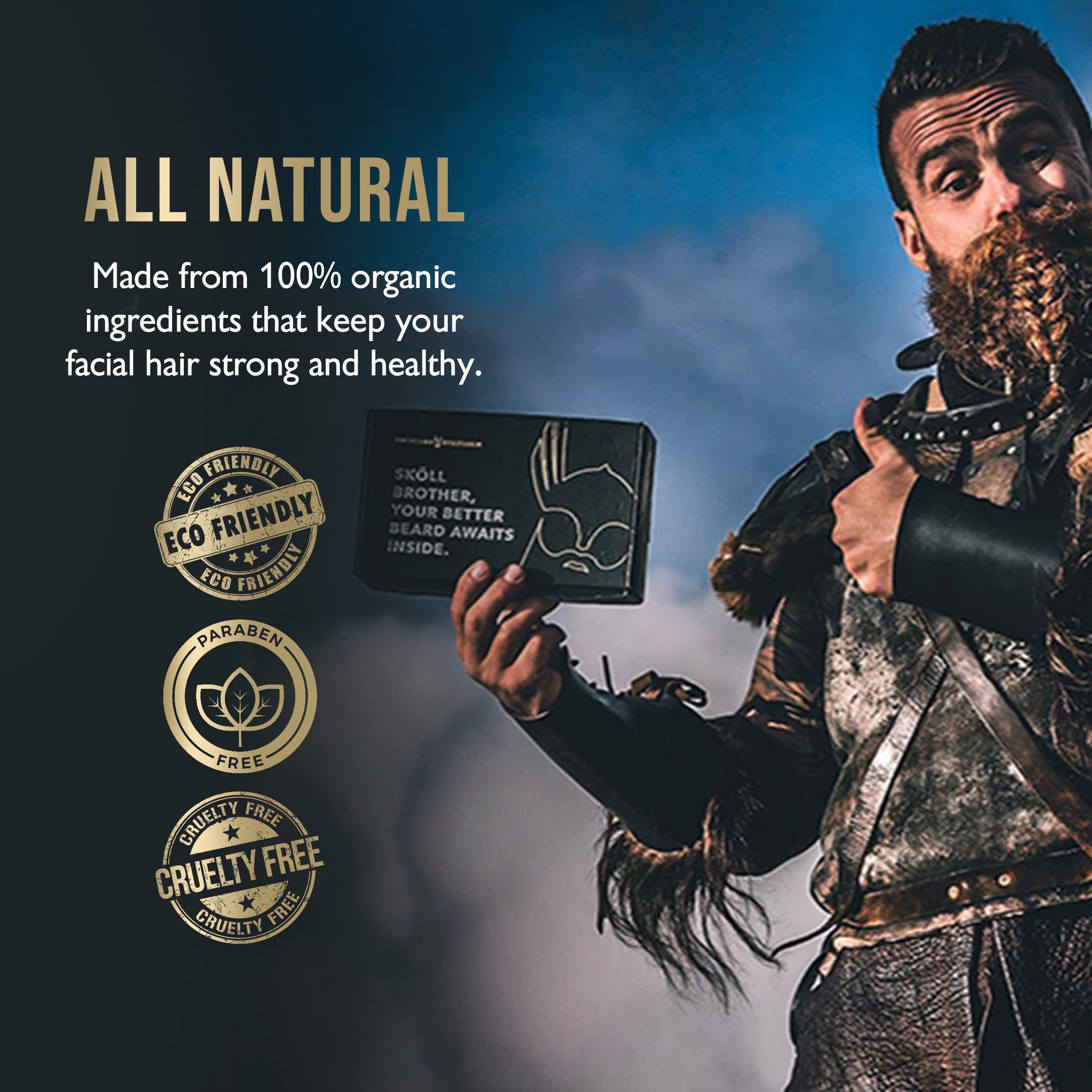 Beard Growth Kit for Men - Complete Grooming Set with Beard Balm, Mask, Conditioner, Wash & Natural Oils - Platinum Collection by Beard Struggle - Perfect for Daily Care & Styling