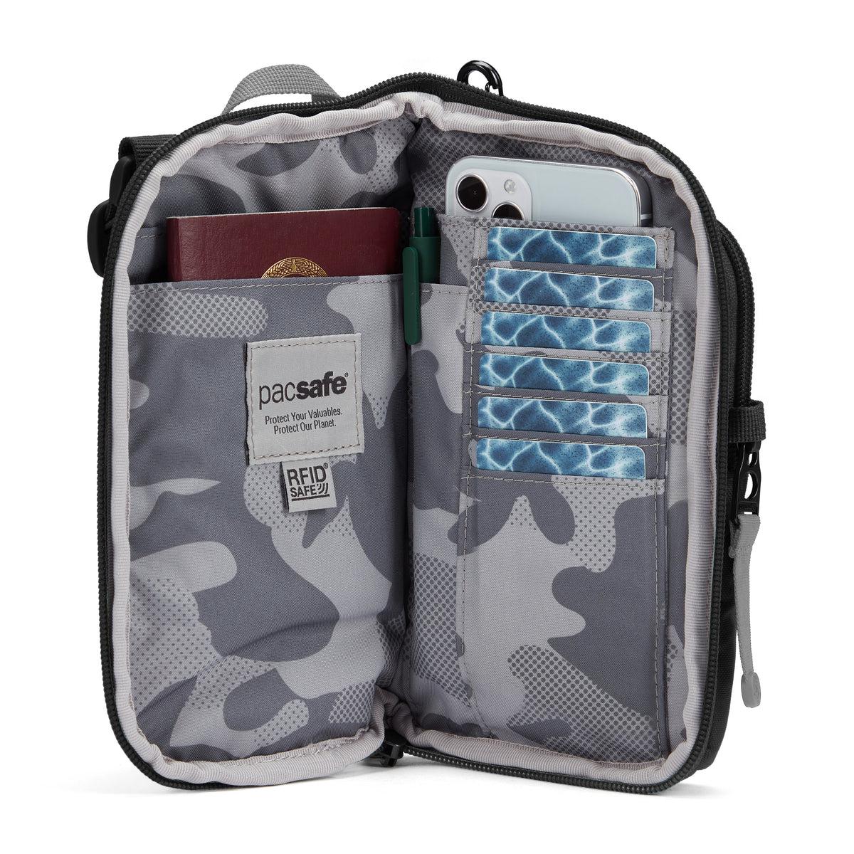 Pacsafe GO Tech Anti-Theft Crossbody Bag for Travel, Commuting & Everyday Use - Secure RFID Blocking & Slashproof Design
