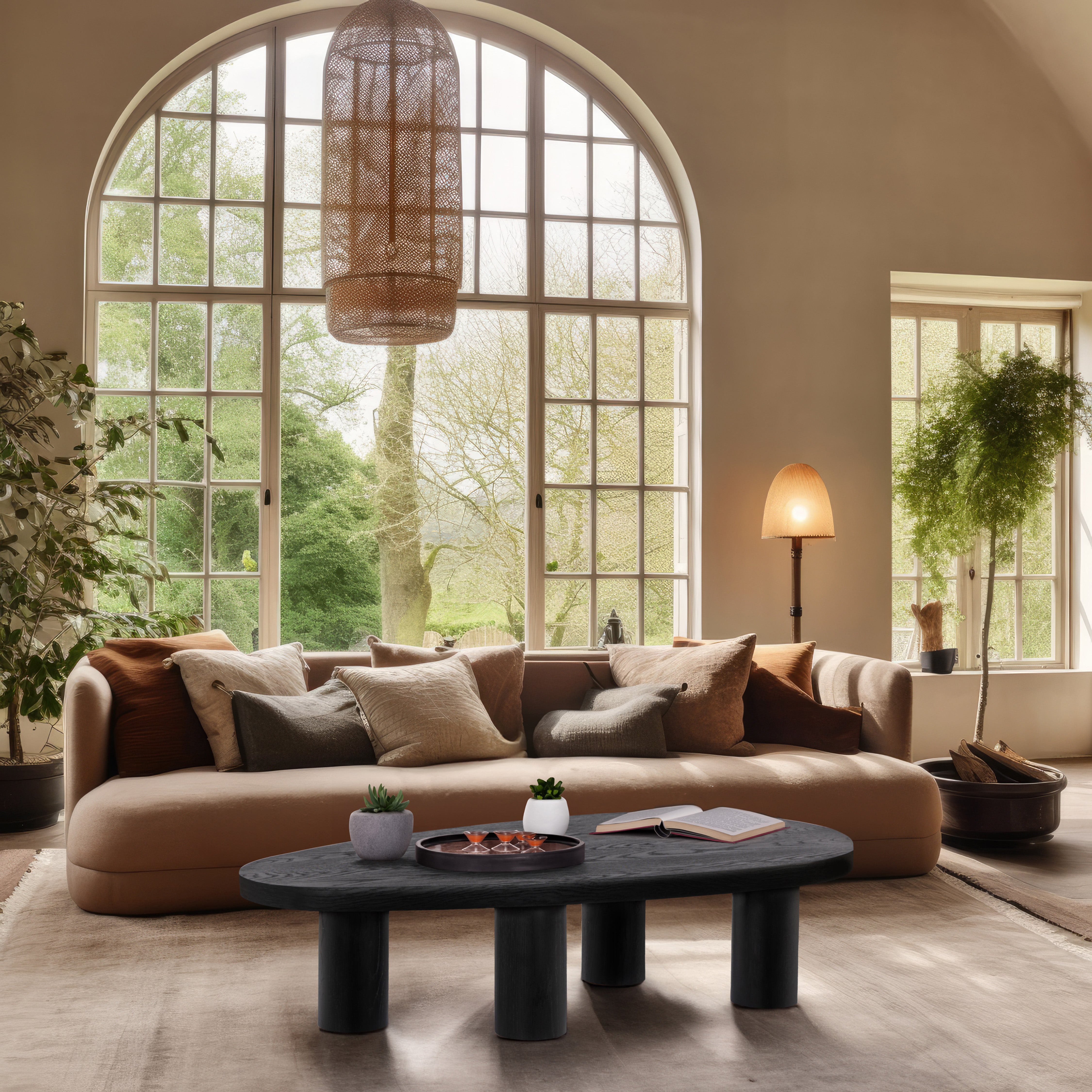 Beekman Modern Coffee Table - Solid Wood Living Room Furniture for Small Spaces | Perfect for Apartments, Condos & Cozy Homes