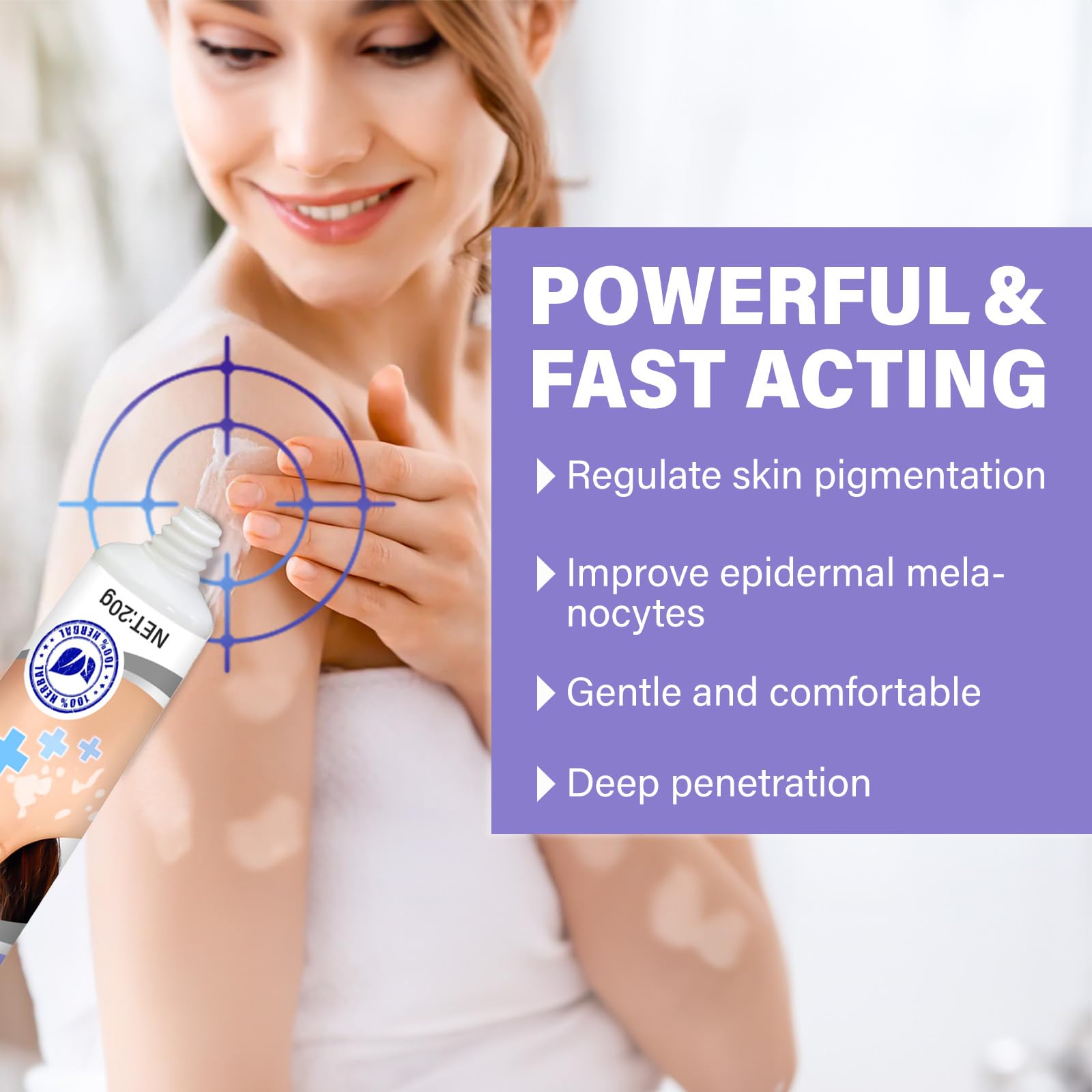 Natural Vitiligo Treatment Cream for Skin Pigmentation - Safe & Effective Solution to Restore Skin Tone | Perfect for Daily Use on Face & Body