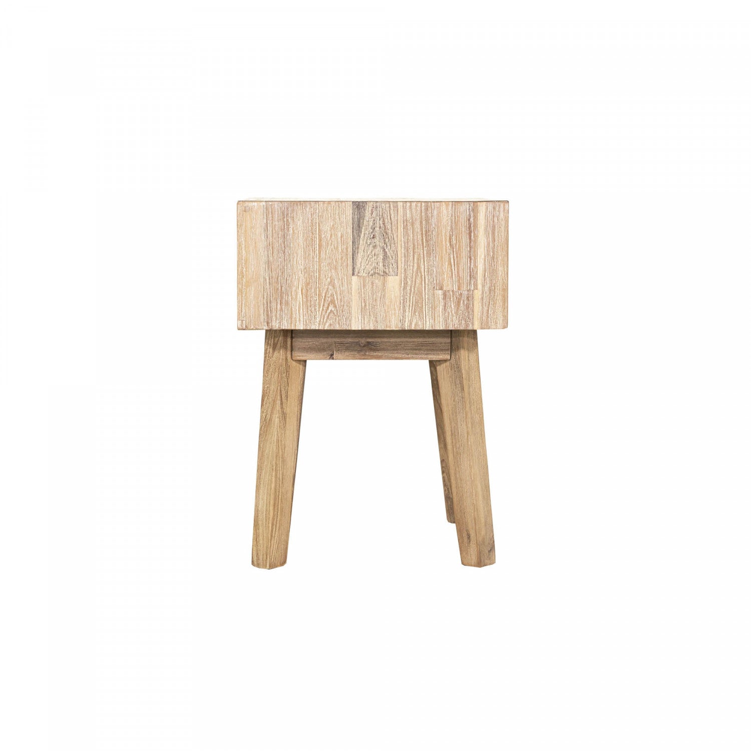 Abenra 1 Drawer Nightstand - Light Driftwood Finish Bedside Table for Bedroom, Compact Storage Side Table with Drawer - Perfect for Small Spaces, Apartments & Guest Rooms