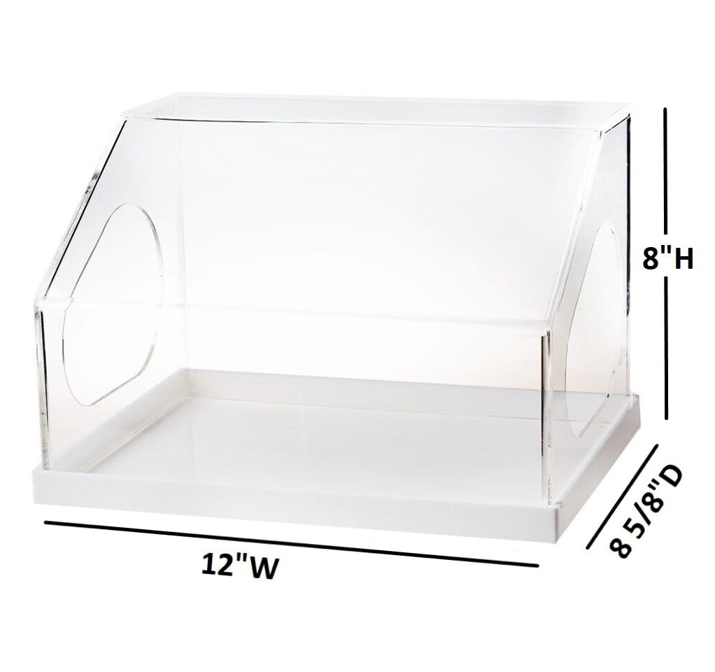 Clear Acrylic Lab Splash Work Station for Dental Grinding & Polishing - Protective Case for Jewelry Making, Nail Art, and Craft Projects