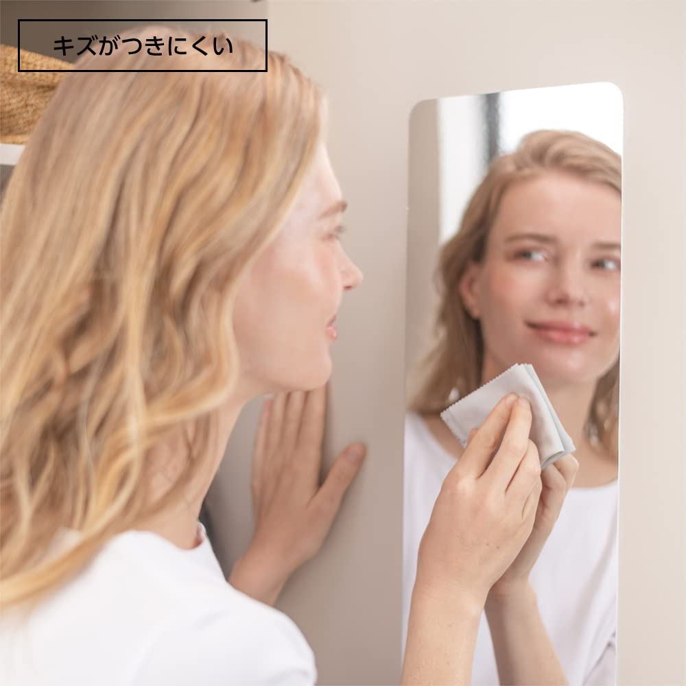 Unbreakable Space Mirror SM-01 bg8804 - Shatterproof Bathroom Mirror for Home & Gym - Perfect for Vanity, Makeup, and Fitness Studios