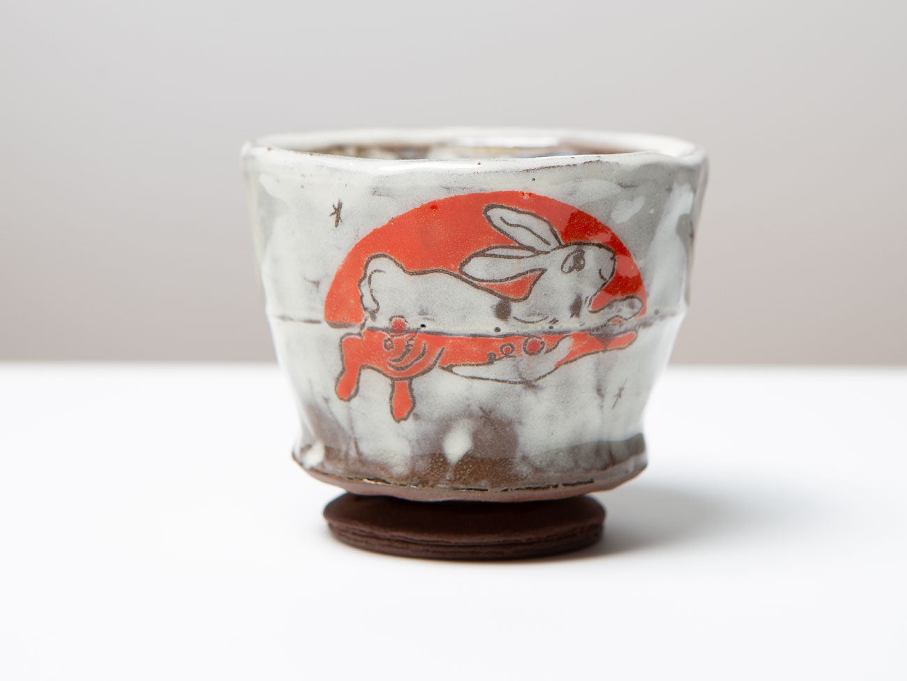 Handmade Japanese Footed Yunomi Tea Cup - Traditional Ceramic Tea Drinking Cup for Matcha, Sencha & Green Tea - Perfect for Tea Ceremonies & Daily Use