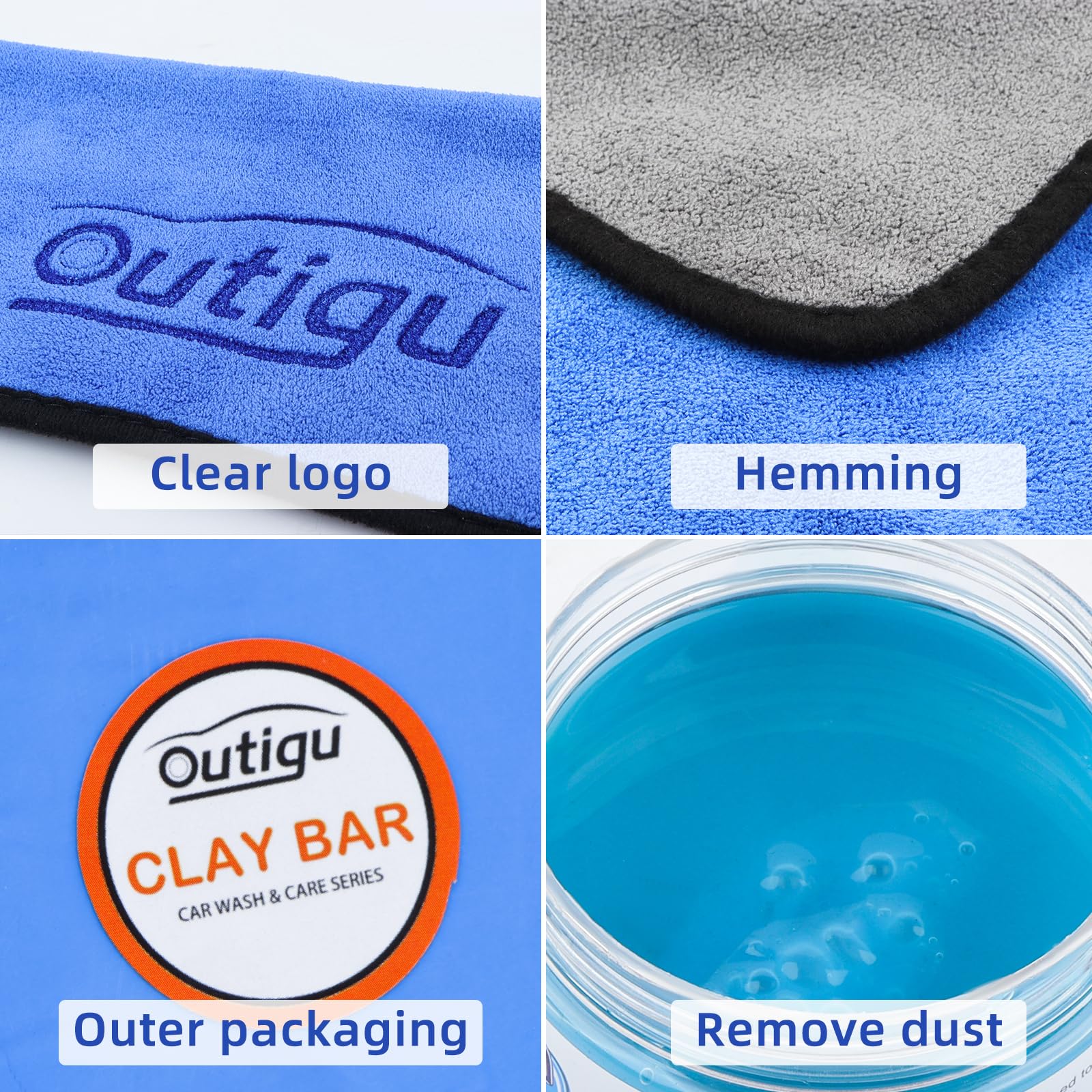 3 Pack 100g Magic Car Clay Bar Kit with Cleaning Gel & Microfiber Towel | Professional Auto Detailing Clay Bar & Dust Remover Gel for Car Vents, Dashboard | Perfect for DIY Car Wash & Interior Cleaning