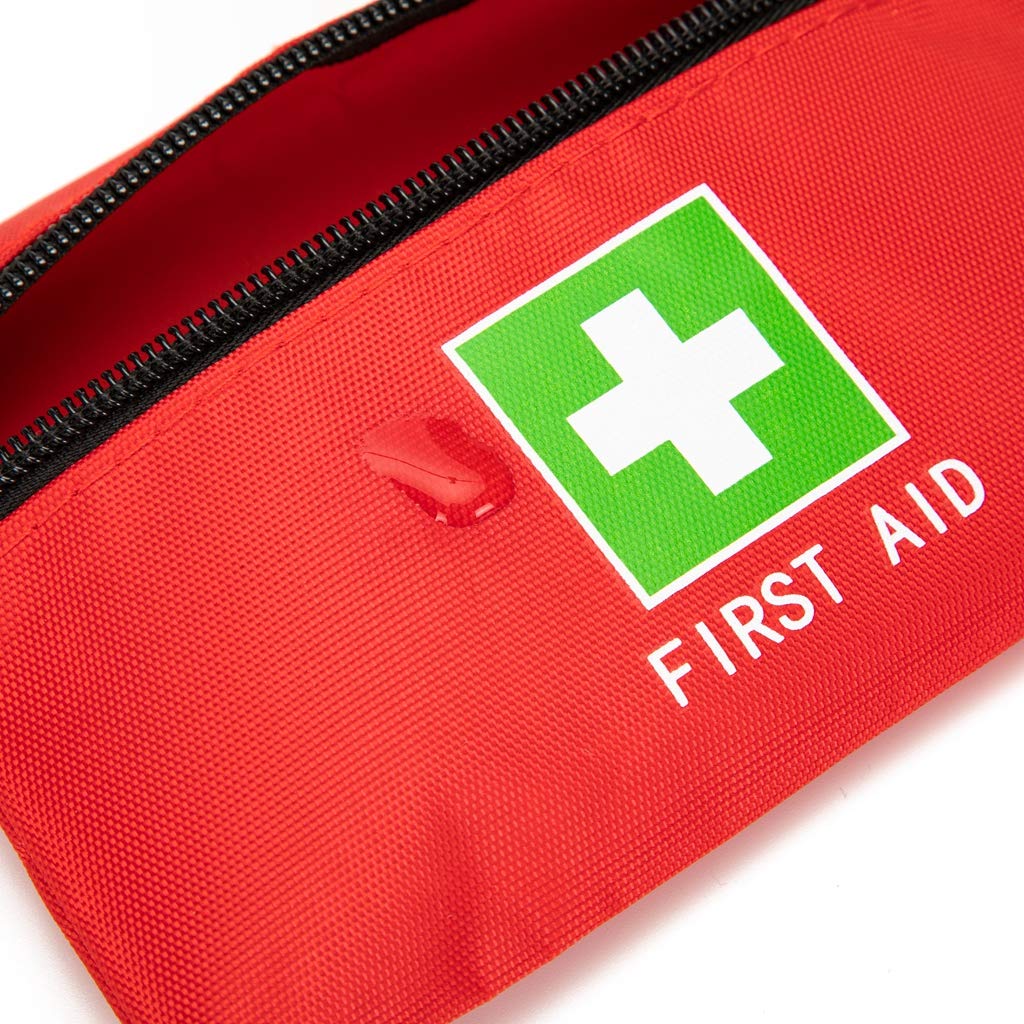 Jipemtra First Aid Backpack - Empty Red Emergency Medical Backpack for Camping, Hiking, Trekking | First Responder & Home Health Supplies | Perfect for Outdoor Adventures & Emergency Preparedness