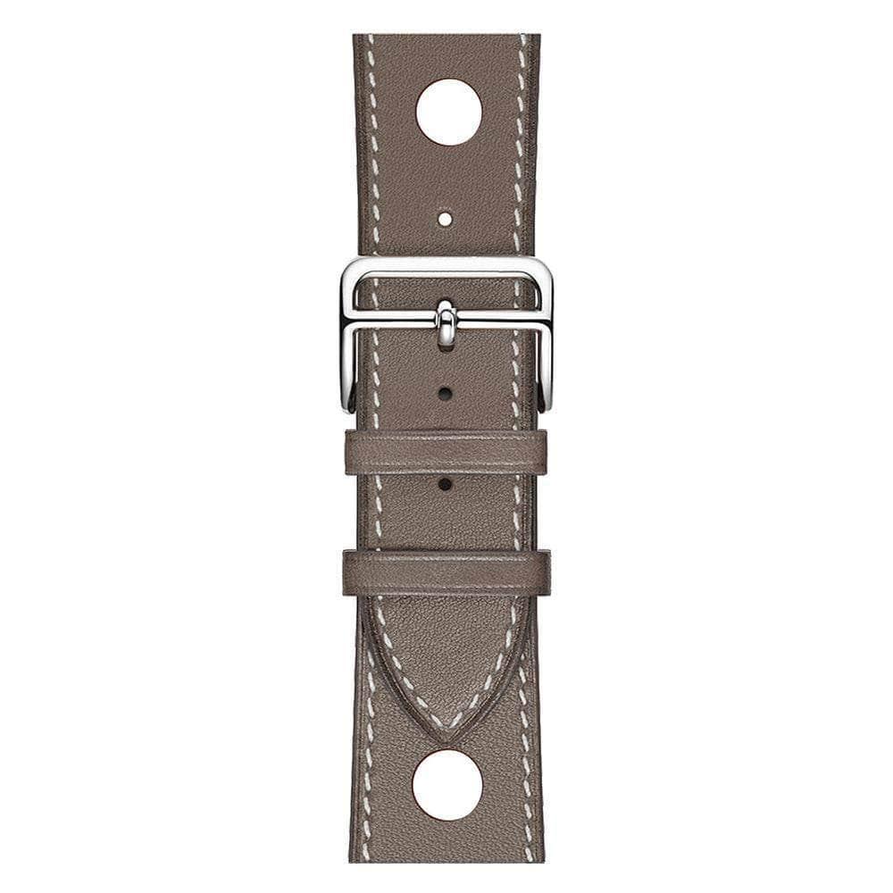 Original Apple Watch Band 2 3 4 5 6 Series 38mm 40mm 42mm 44mm Genuine Leather Replacement Strap - Perfect for Work, Gym & Everyday Wear