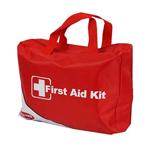 WNL Deluxe First Aid Kit FAK6100 - 300-Piece Emergency Medical Supplies for Home, Car, Office & Travel | Waterproof Compact Case with Bandages, Gauze, Scissors & First Aid Essentials