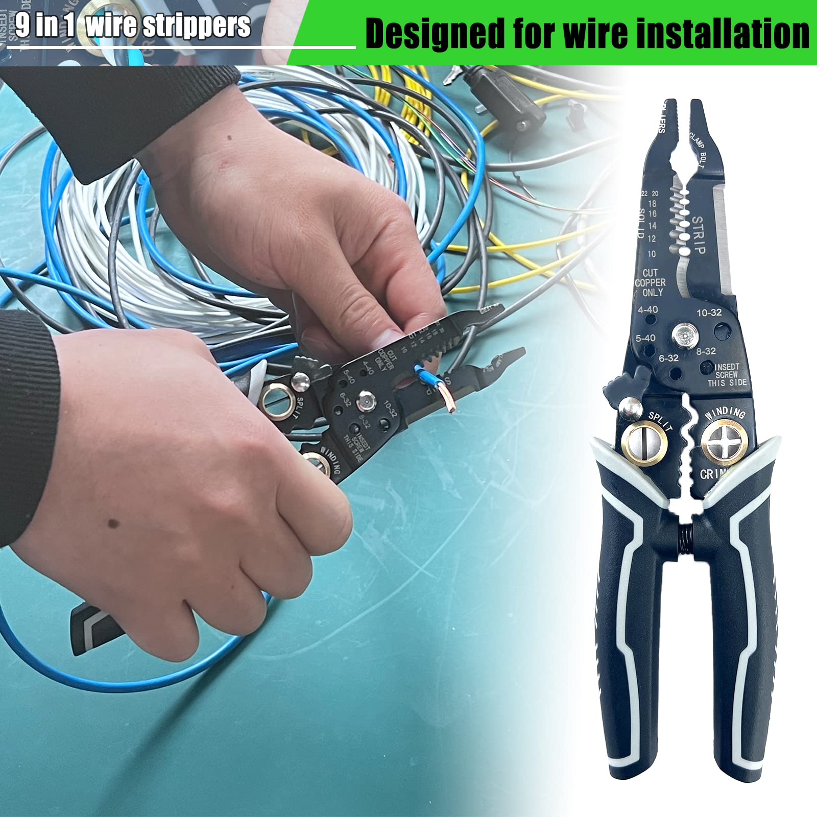 9 in 1 Multi-Function Wire Stripper Tool - 8