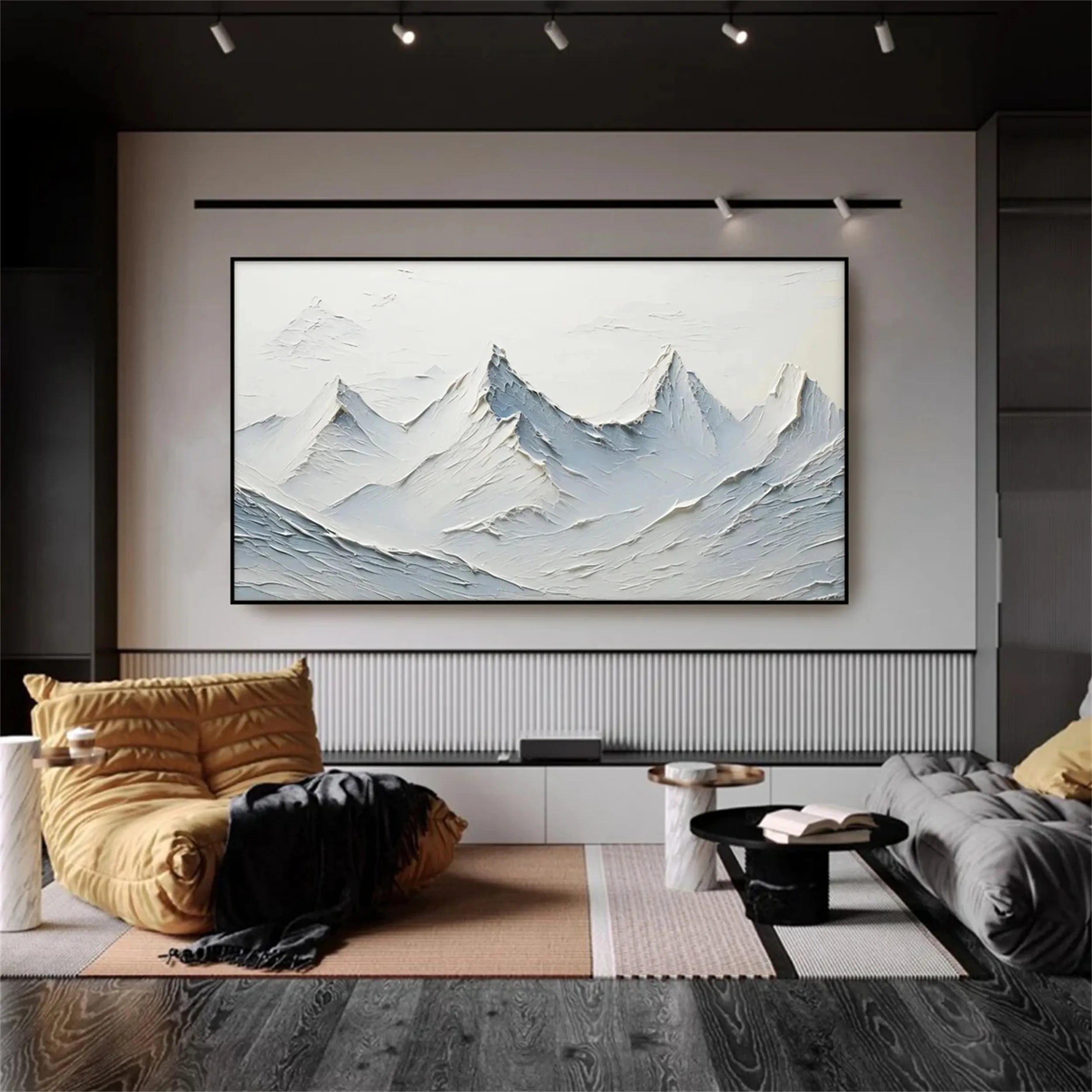 Minimalist Textured Plaster Art Painting - Modern Abstract Wall Decor for Living Room, Bedroom & Office | #MM245