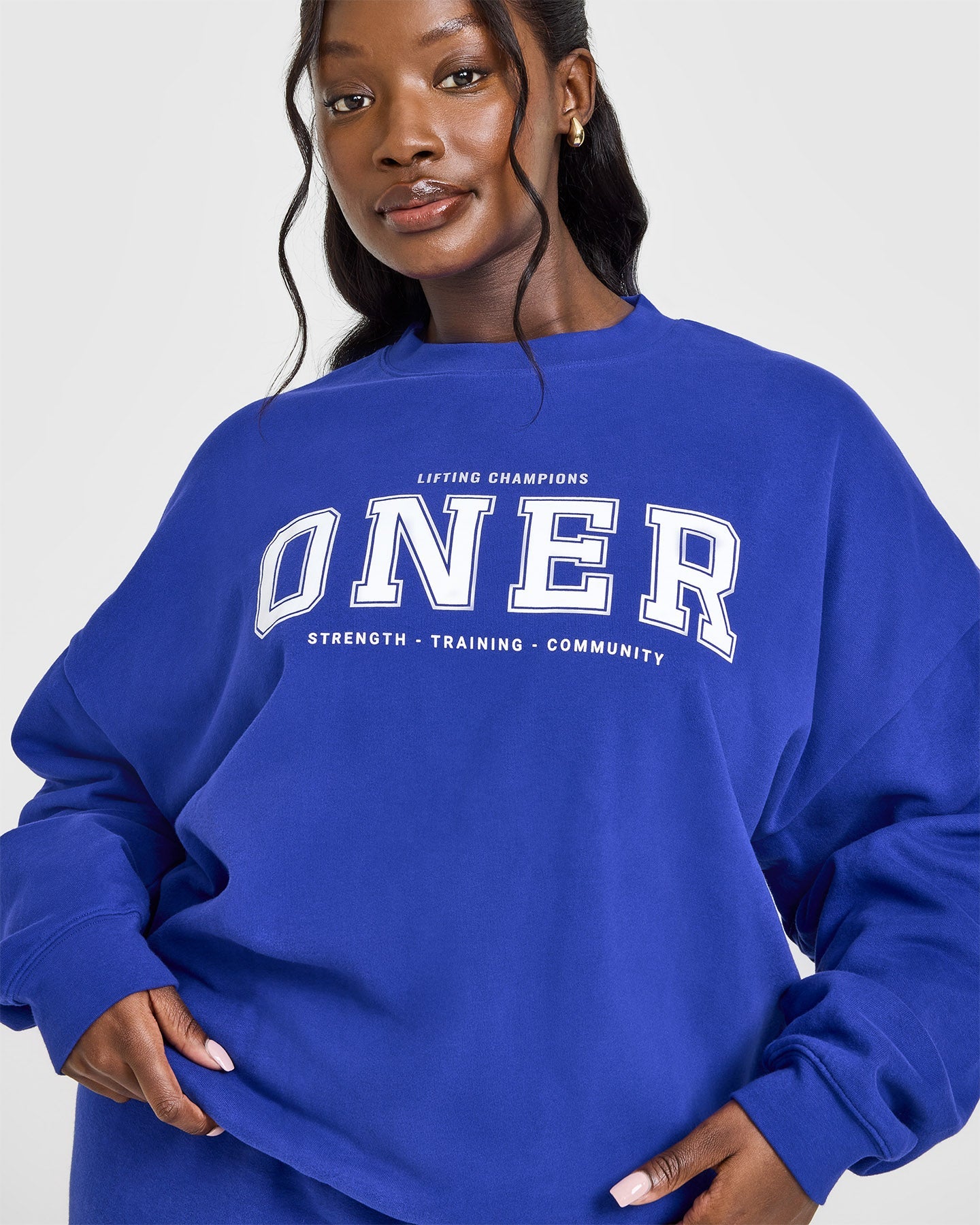 Mid Weight Sweatshirt with Printed Logo | Space Blue | Comfortable Casual Wear for Men & Women | Perfect for Everyday Outfits, Lounging and Light Outdoor Activities