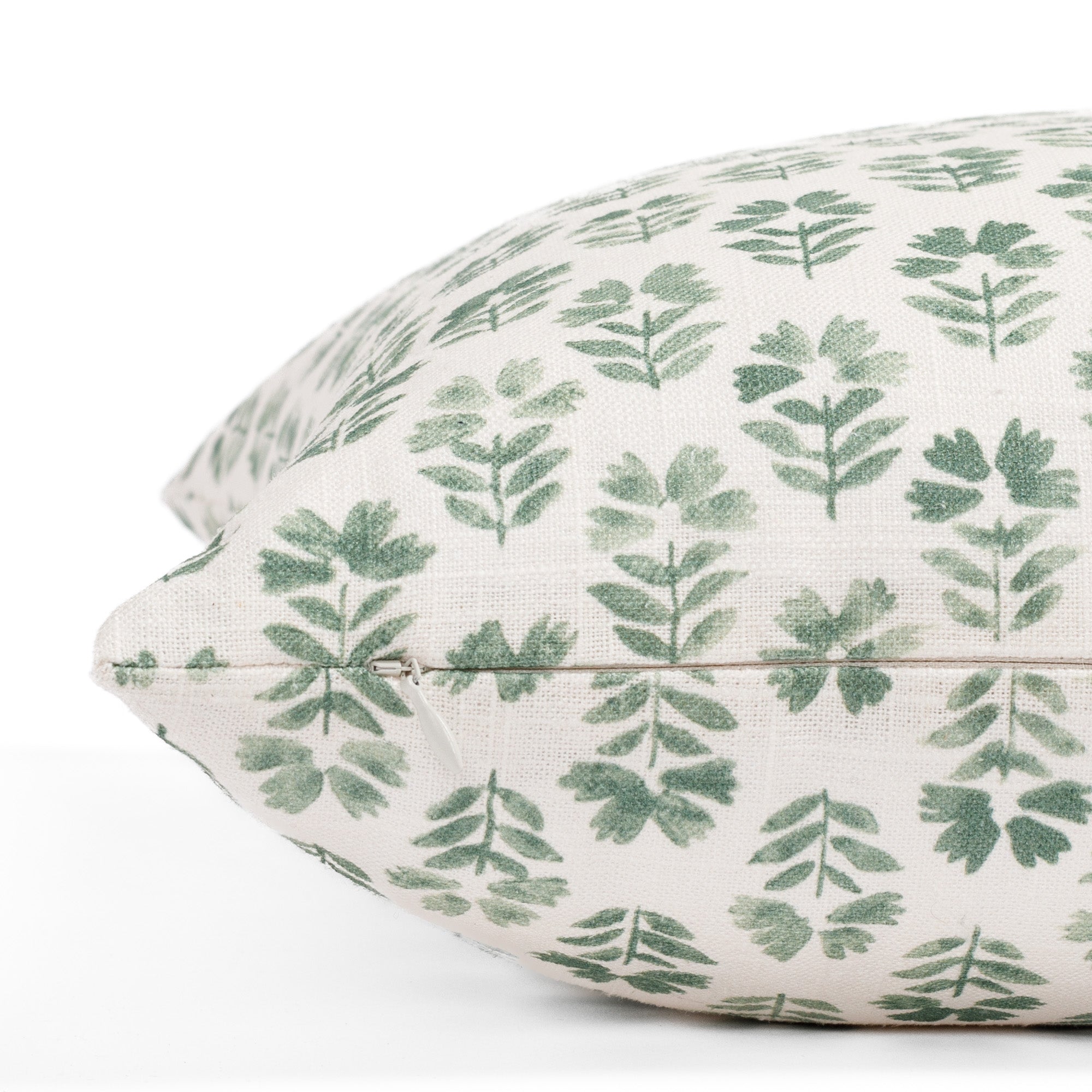 Carmel 20x20 Inch Decorative Throw Pillow Cover - Soft Pine Green Cushion for Sofa, Bed, Living Room & Home Decor