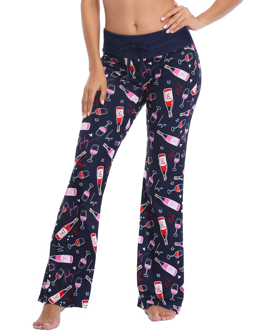 Women's Wide Leg Pajama Pants - Soft Loose Lounge Sleepwear & Casual PJ Bottoms for Comfortable Nights | Perfect for Sleeping, Lounging at Home, and Relaxing