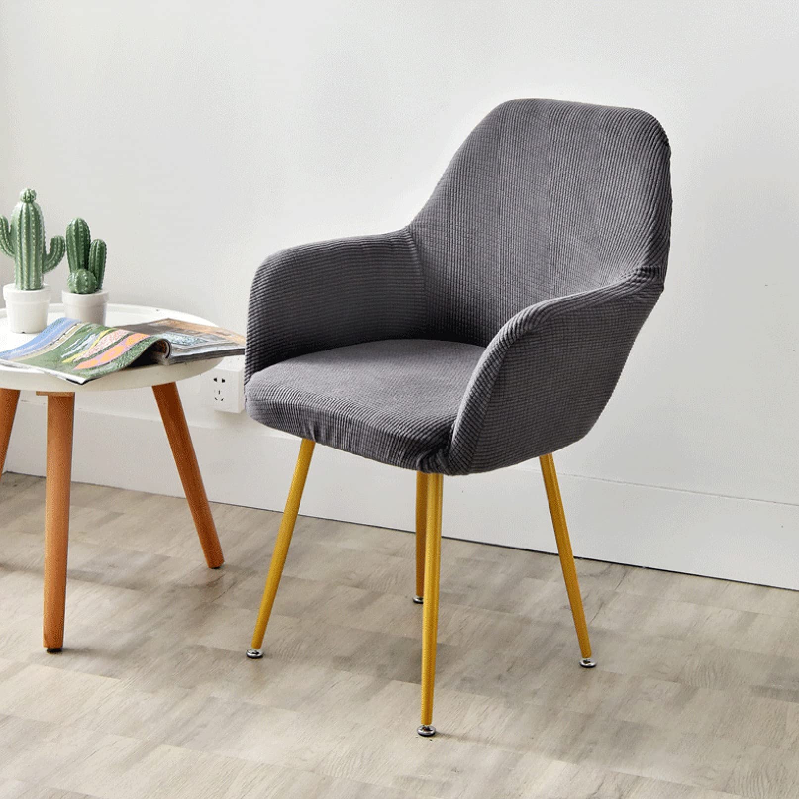 Stretchy Washable Anti-Slip Dining Chair Cover - Universal Size Modern Mid Century Accent Slipcover for Living Room, Bar & Kitchen Furniture | Perfect for Home Decor & Dinner Parties
