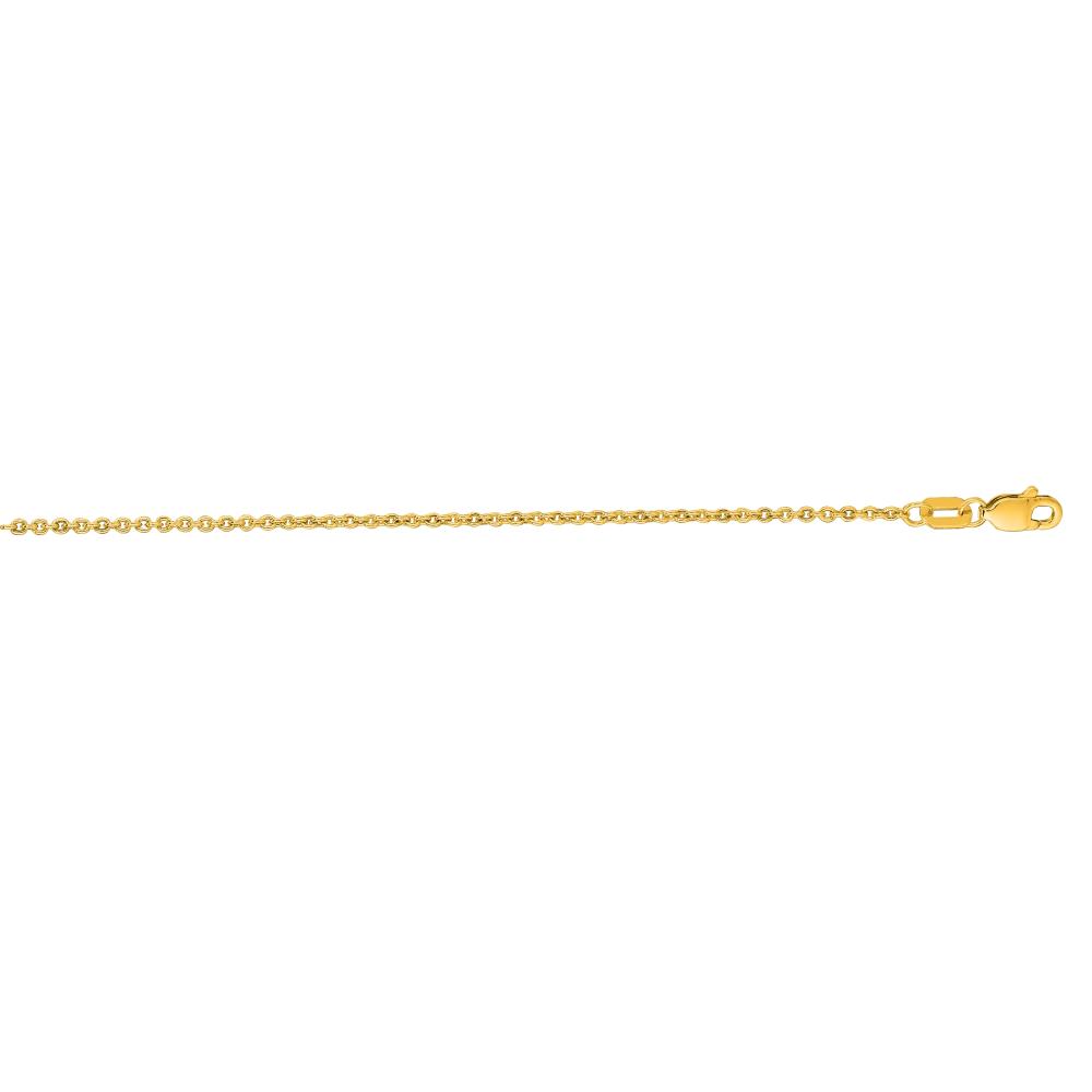 14K Gold 1.5mm Lite Forsantina Chain Necklace - Dainty & Delicate Jewelry for Women, Perfect for Layering, Everyday Wear & Special Occasions