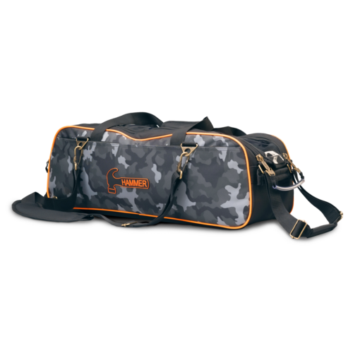 Premium Slim Triple Tote Bowling Bag with Camouflage Design - Lightweight & Durable for League Play, Practice Sessions & Tournaments