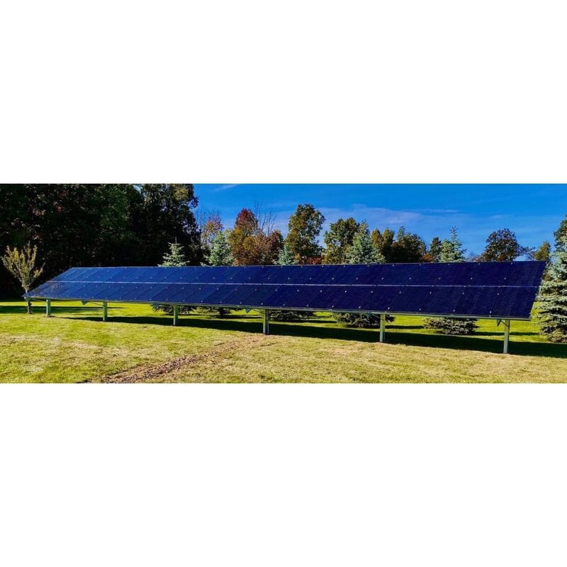 Sinclair SkyRack Solar Panel Ground Mount System - Heavy Duty Galvanized Steel Rack for 12/18/24/36/48 Panels | Made in USA | Fixed or Adjustable Tilt | Perfect for Residential, Commercial & Off-Grid Solar Installations | Weather-Resistant & Durable Design