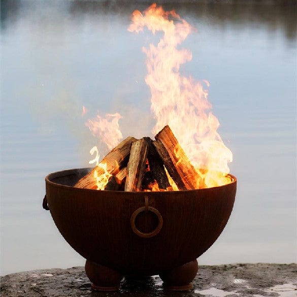 Premium Nepal Wood Burning Fire Pit for Outdoor Gatherings - Perfect for Backyard, Camping, and Patio Use