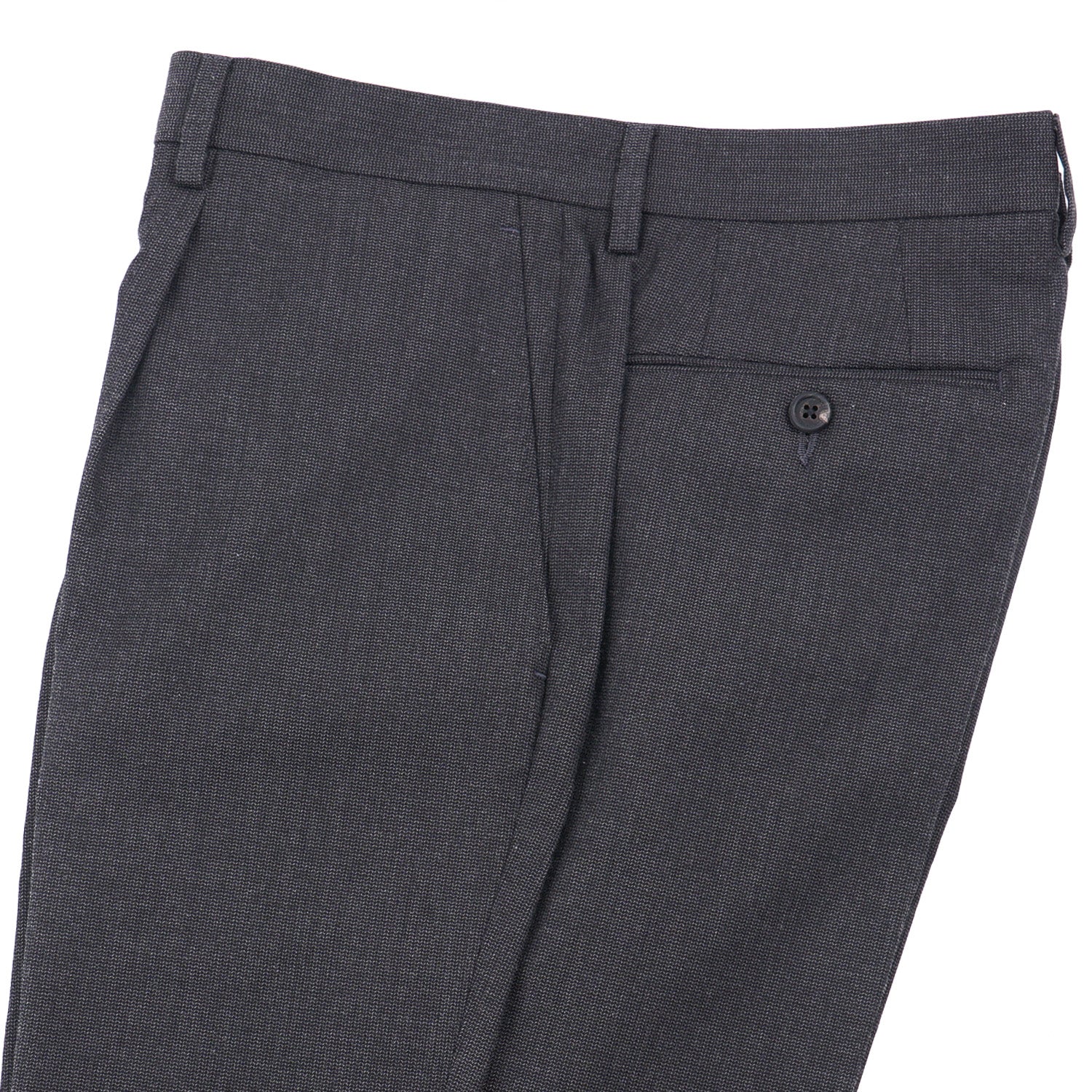 Luigi Borrelli Men's Wool & Cotton Dress Pants - Premium Slim Fit Formal Trousers for Business & Office Wear