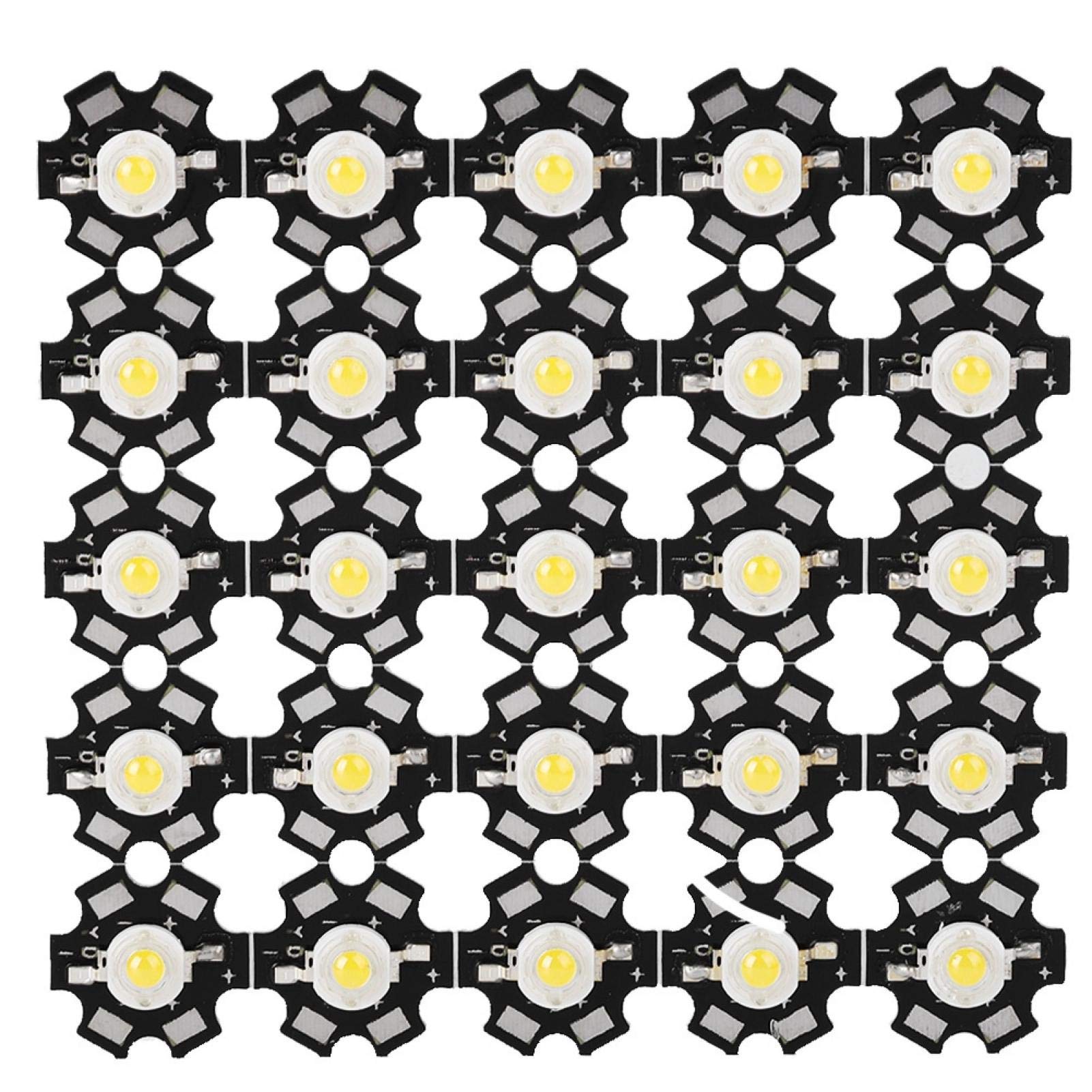 Tonsa White Lamp Beads - 25PCS Integrated Small Chip Light Source for DIY Lamps, Flashlights, and Home Decor (Natural White, 4000-4500K) - Perfect for Crafting, Lighting Projects, and Ambient Illumination