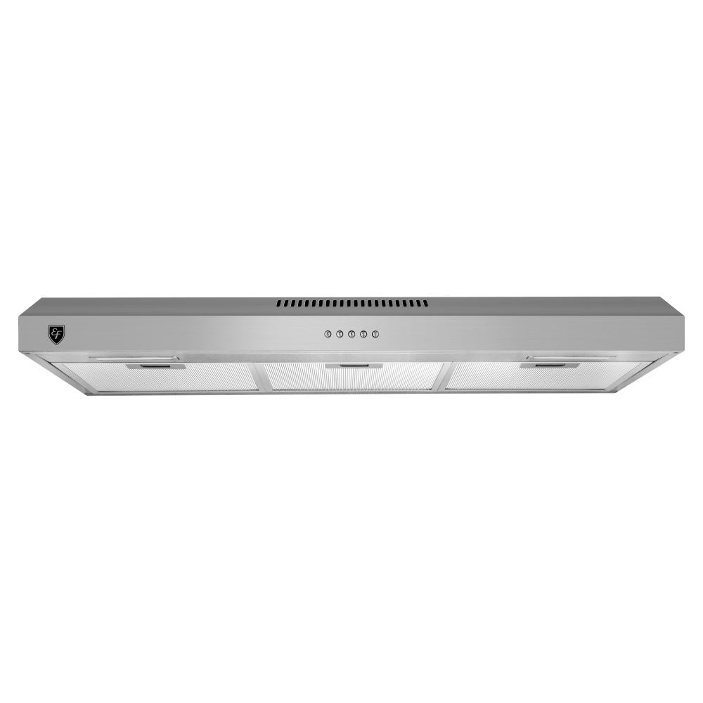 EF EFCH9103TSS 90CM Slimline Stainless Steel Range Hood - Modern Kitchen Ventilation for Smoke & Odor Removal - Perfect for Apartments, Condos & Small Kitchens